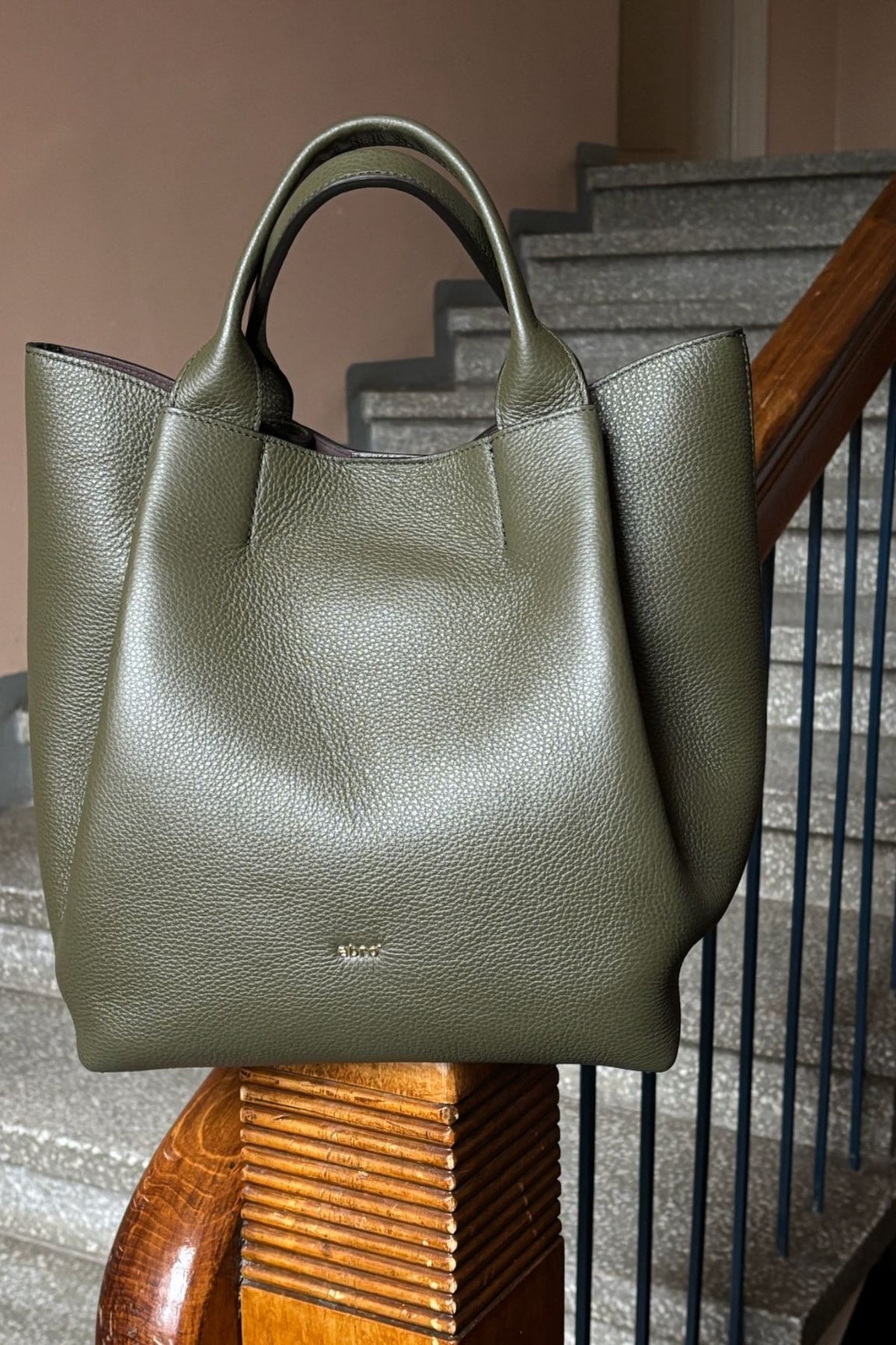 Abro Essential Shopper oliivi