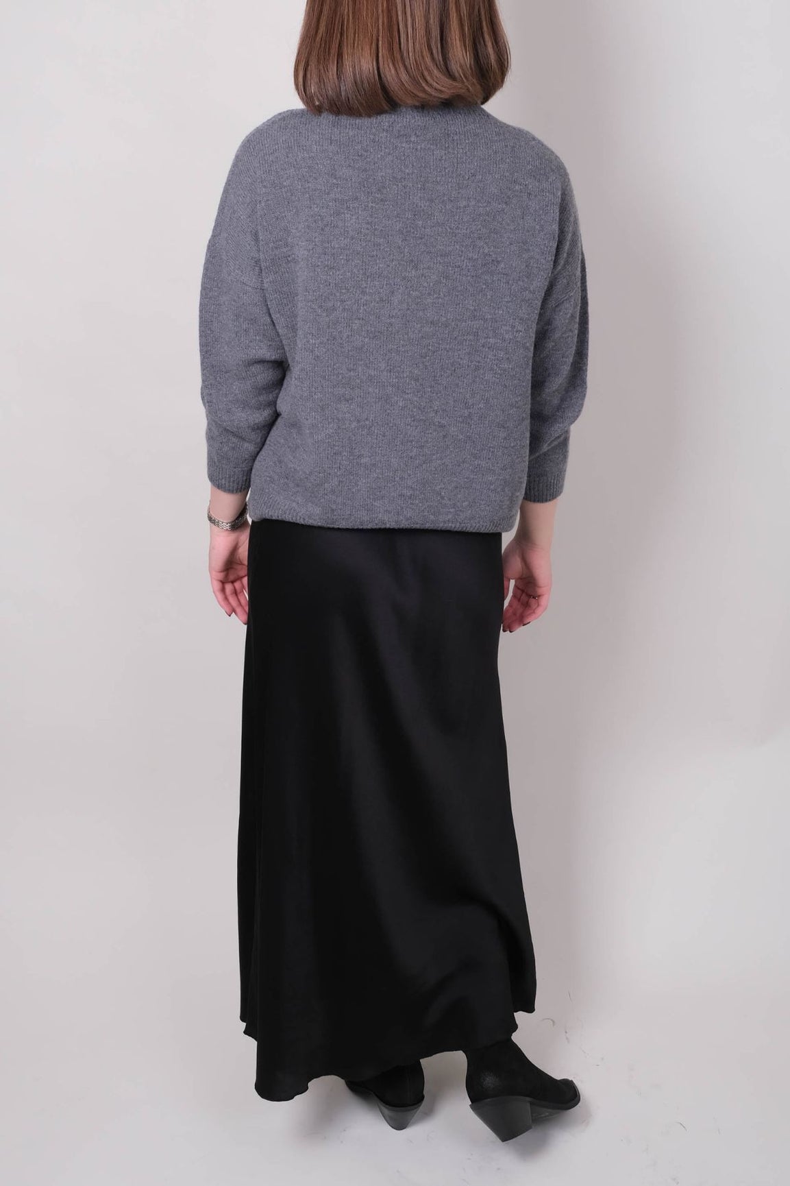 LaSalle pystykaulusneule harmaa