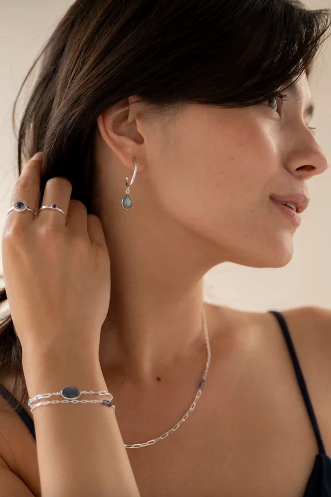 A Beautiful Story Admiring Labradorite Earrings SP