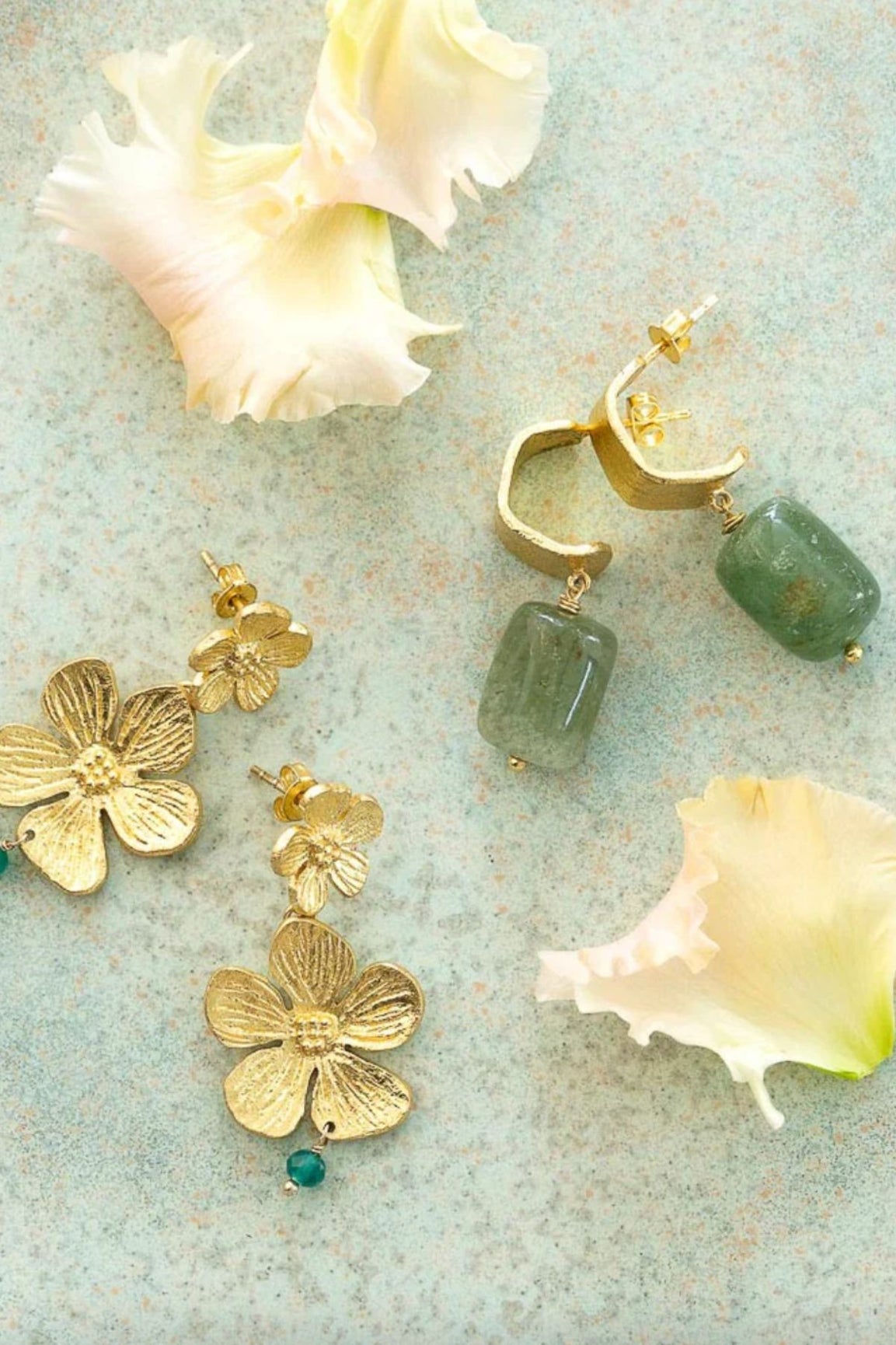 A Beautiful Story Honest Aventurine Earrings GP