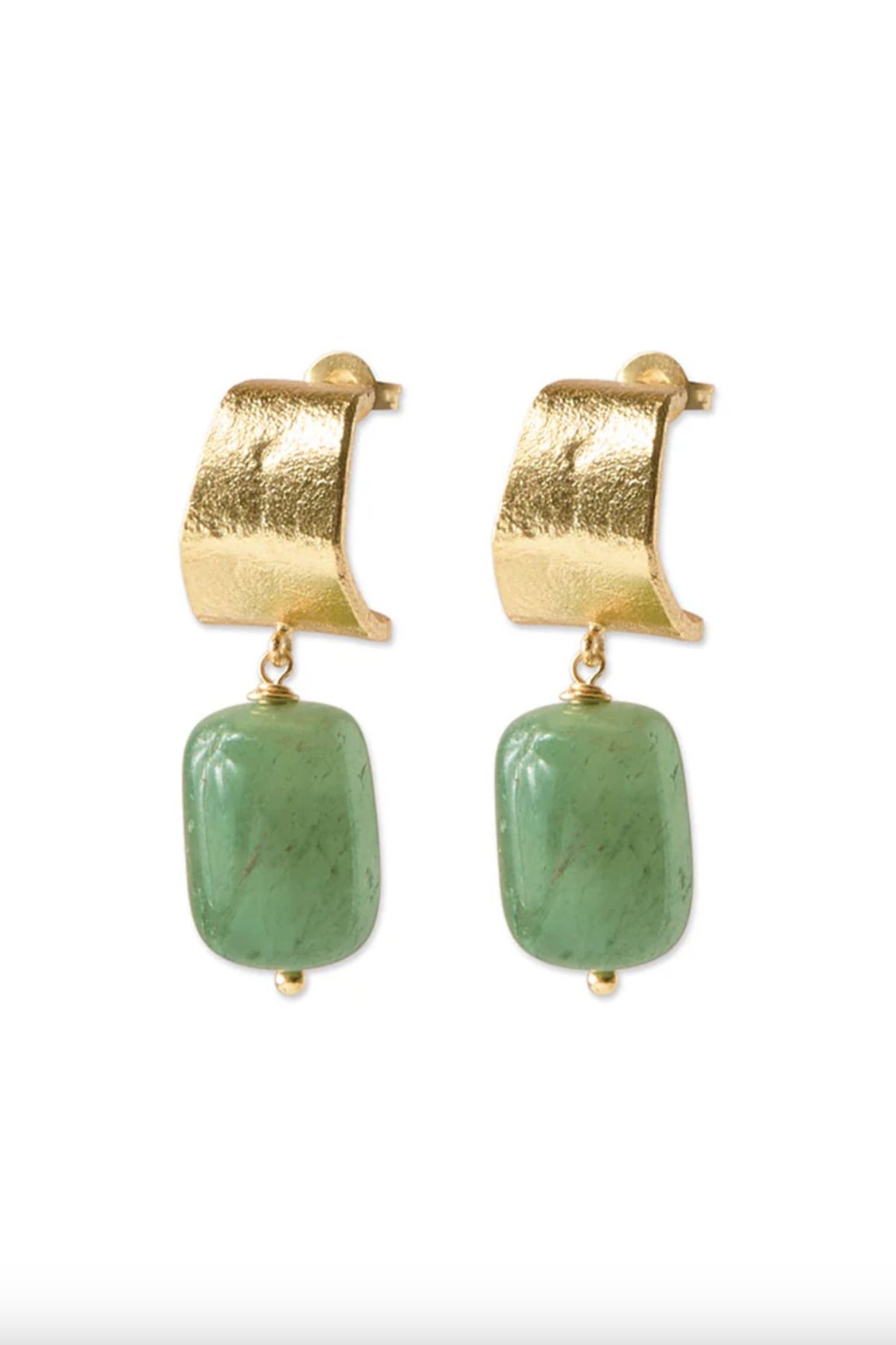 A Beautiful Story Honest Aventurine Earrings GP