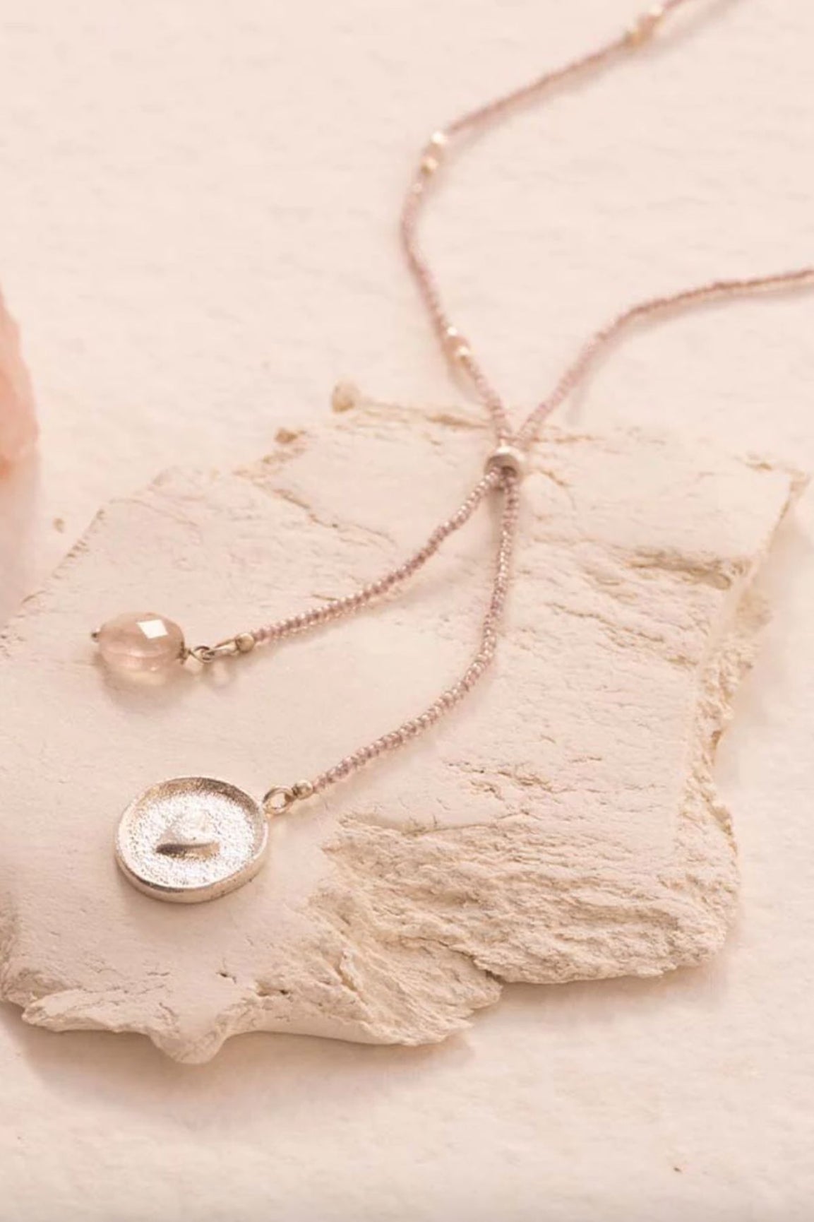 A Beautiful Story Purpose Rose Quartz Necklace SC