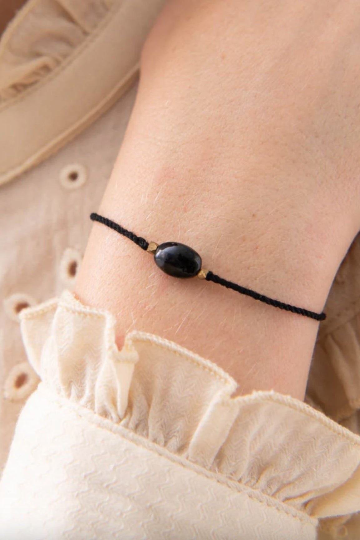 A Beautiful Story Gemstone Card black onyx