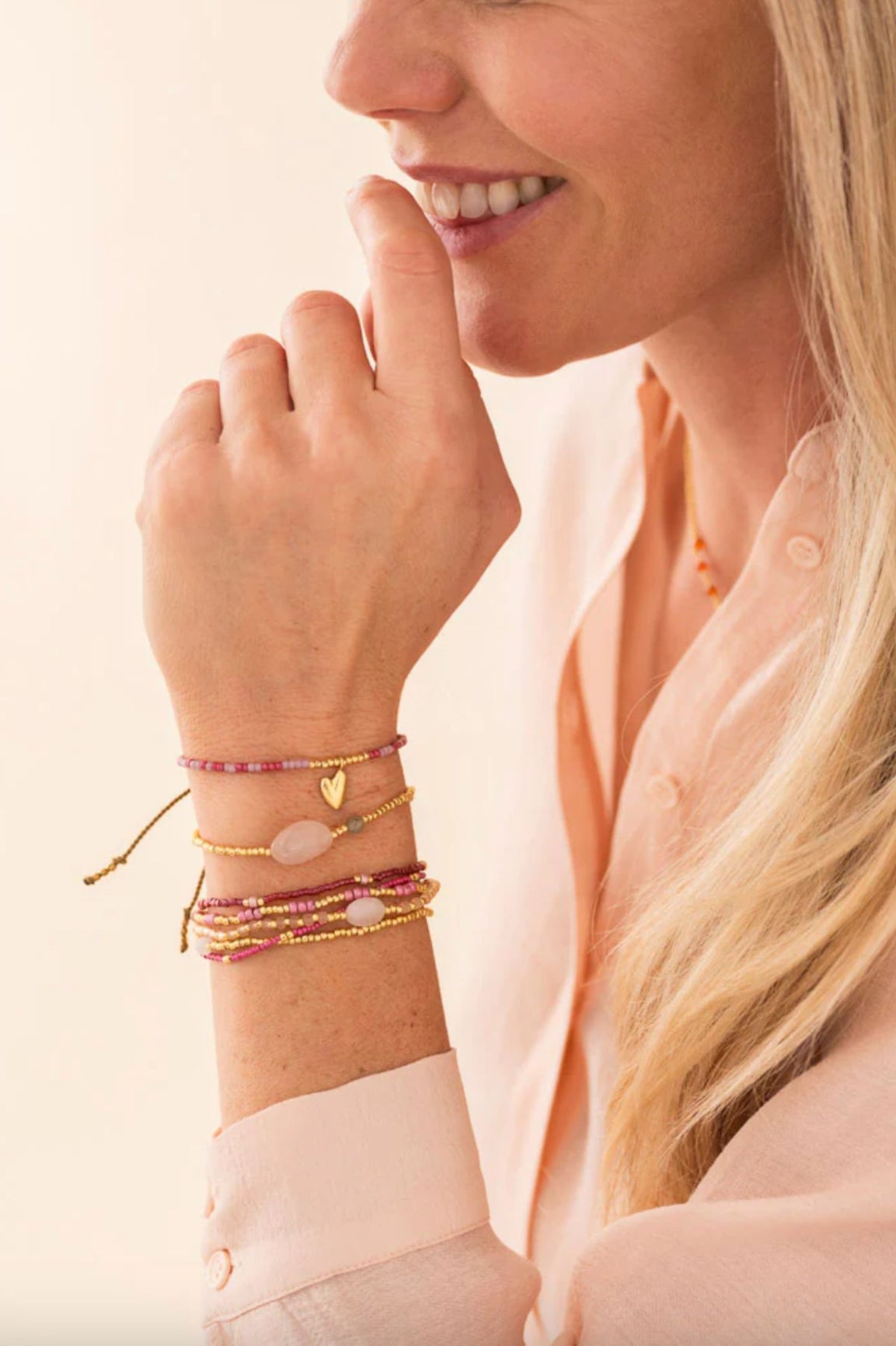 A Beautiful Story Surprise Rose Labradorite Bracelet GC