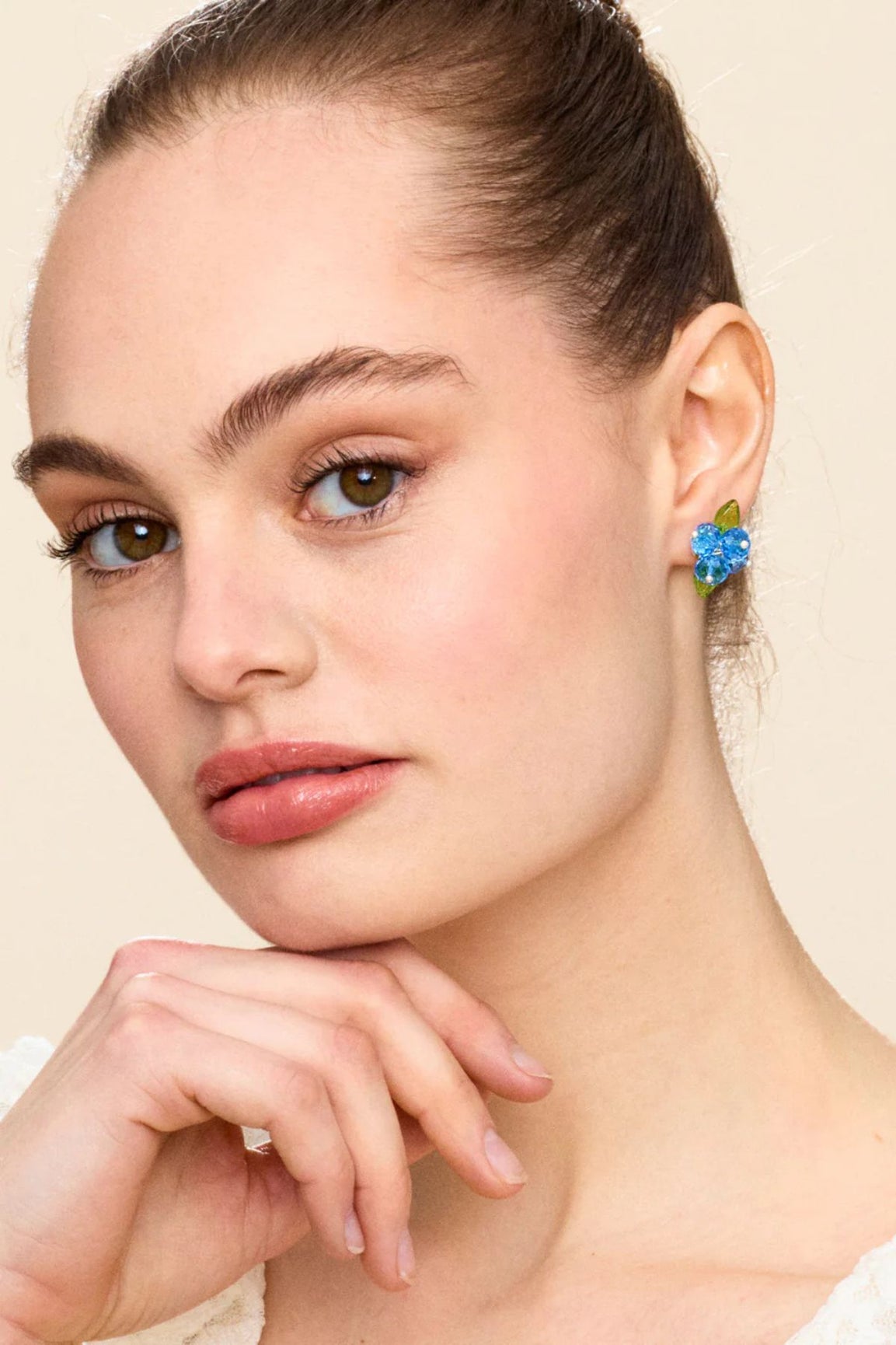 ANNELE Blueberry Romance korvakorut hopea