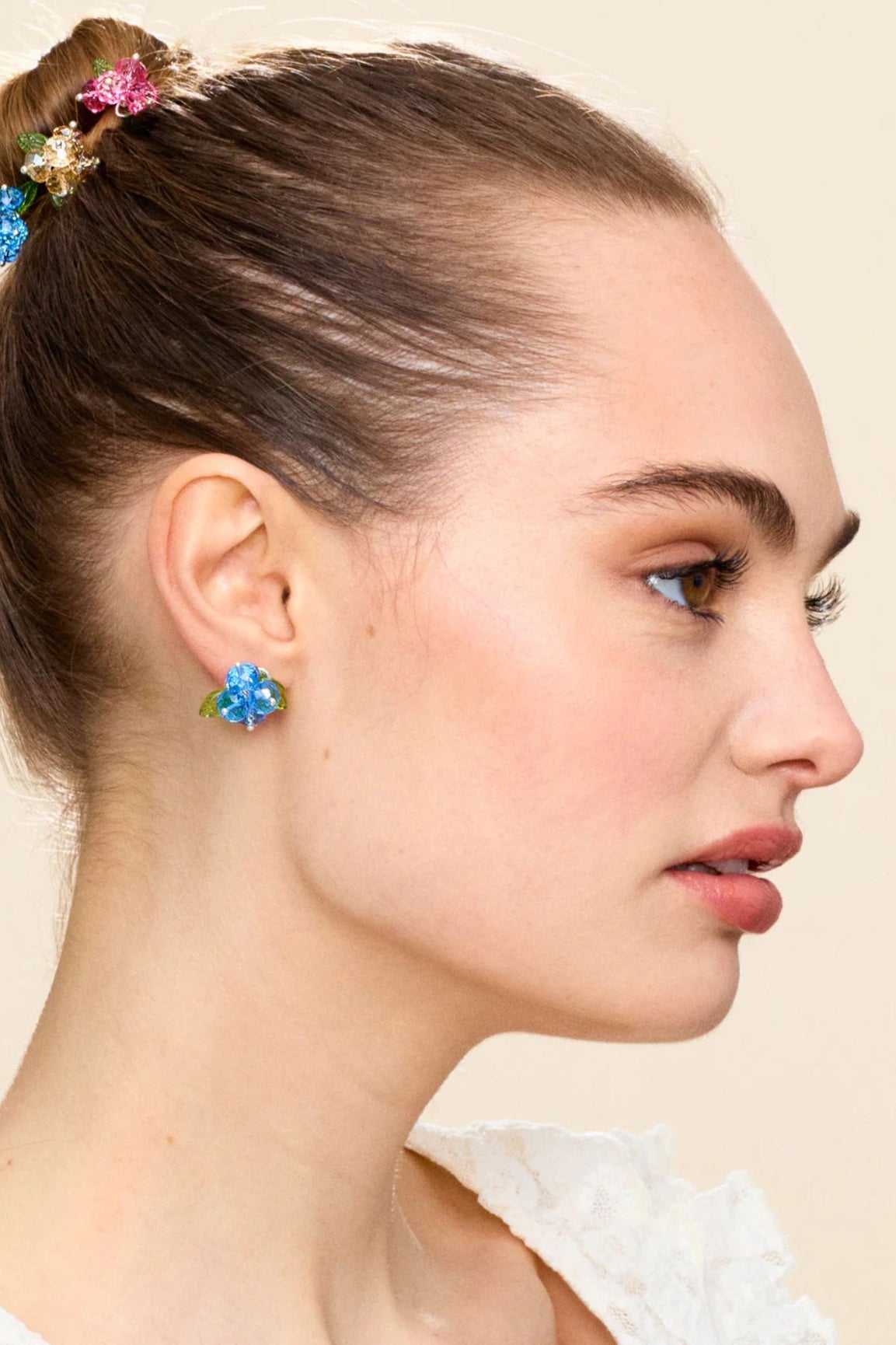 ANNELE Blueberry Romance korvakorut hopea