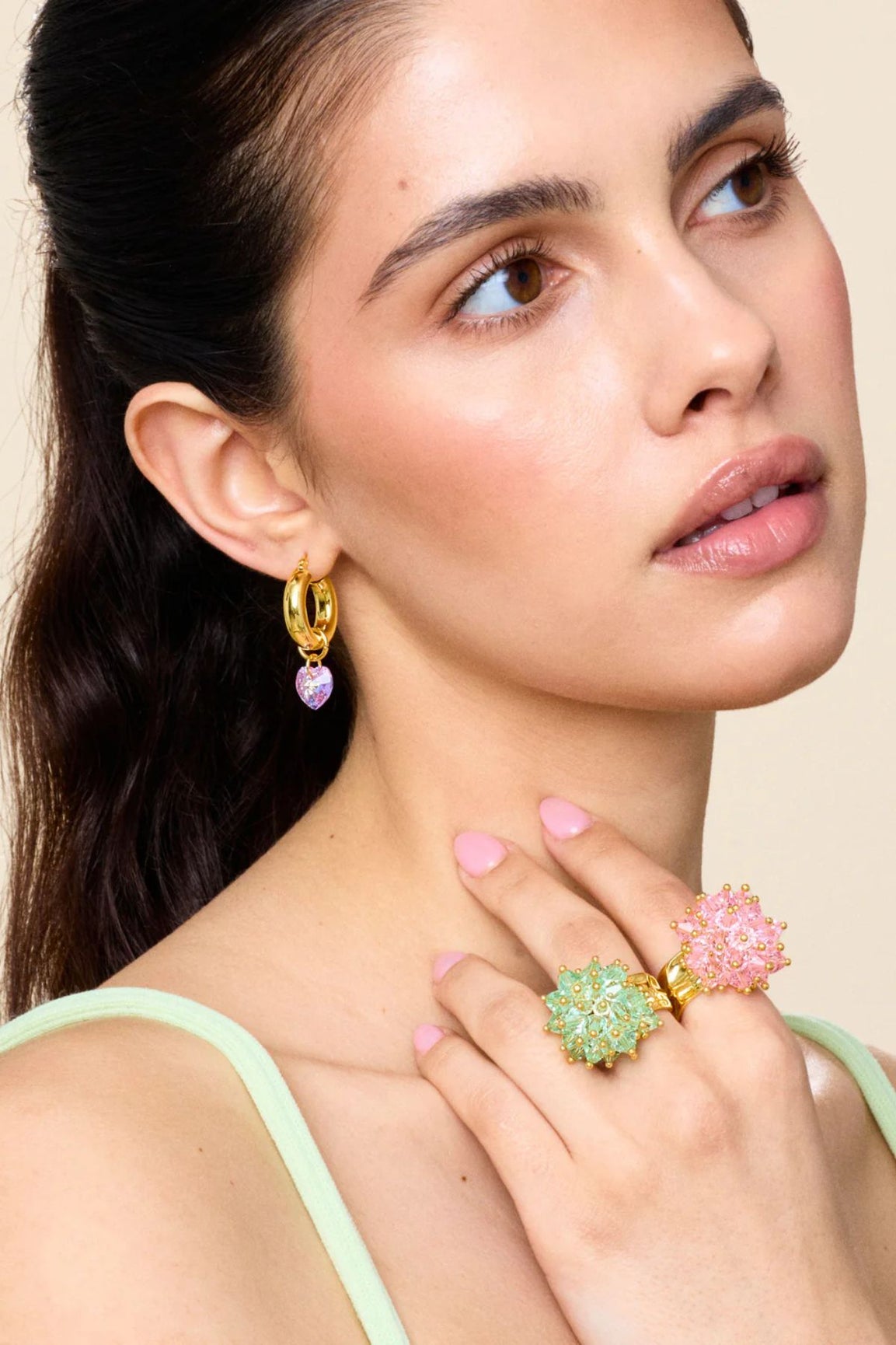 ANNELE Lonely Hearts Club korvakorut kulta