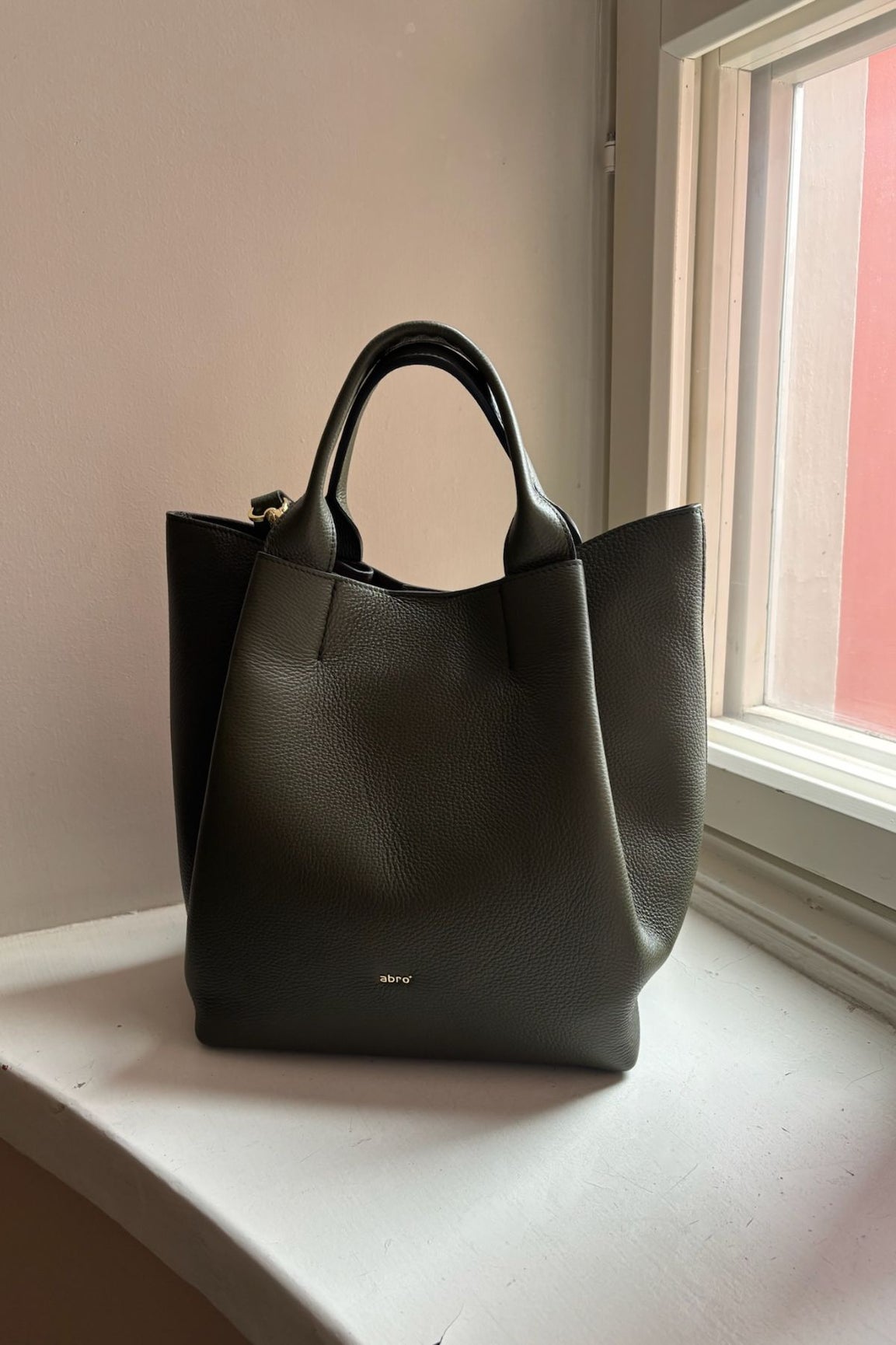 Abro Essential Shopper oliivi