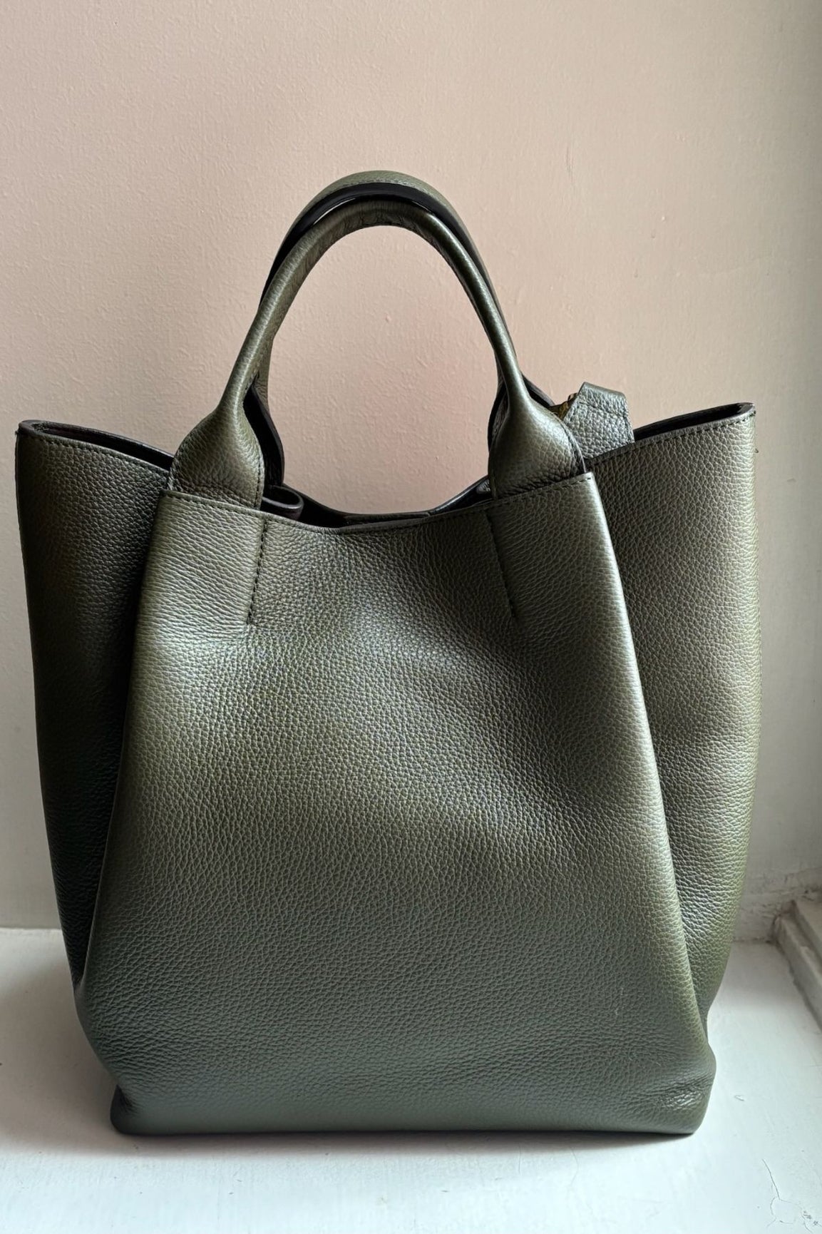 Abro Essential Shopper oliivi