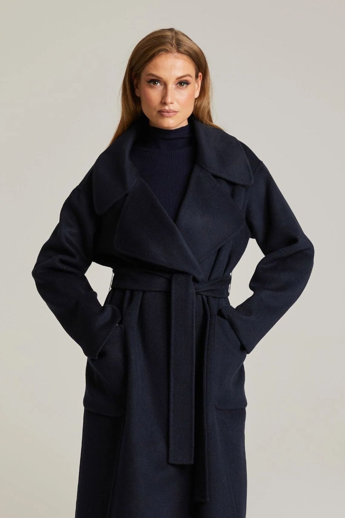 Andiata Henriette villakangastakki tummansininen