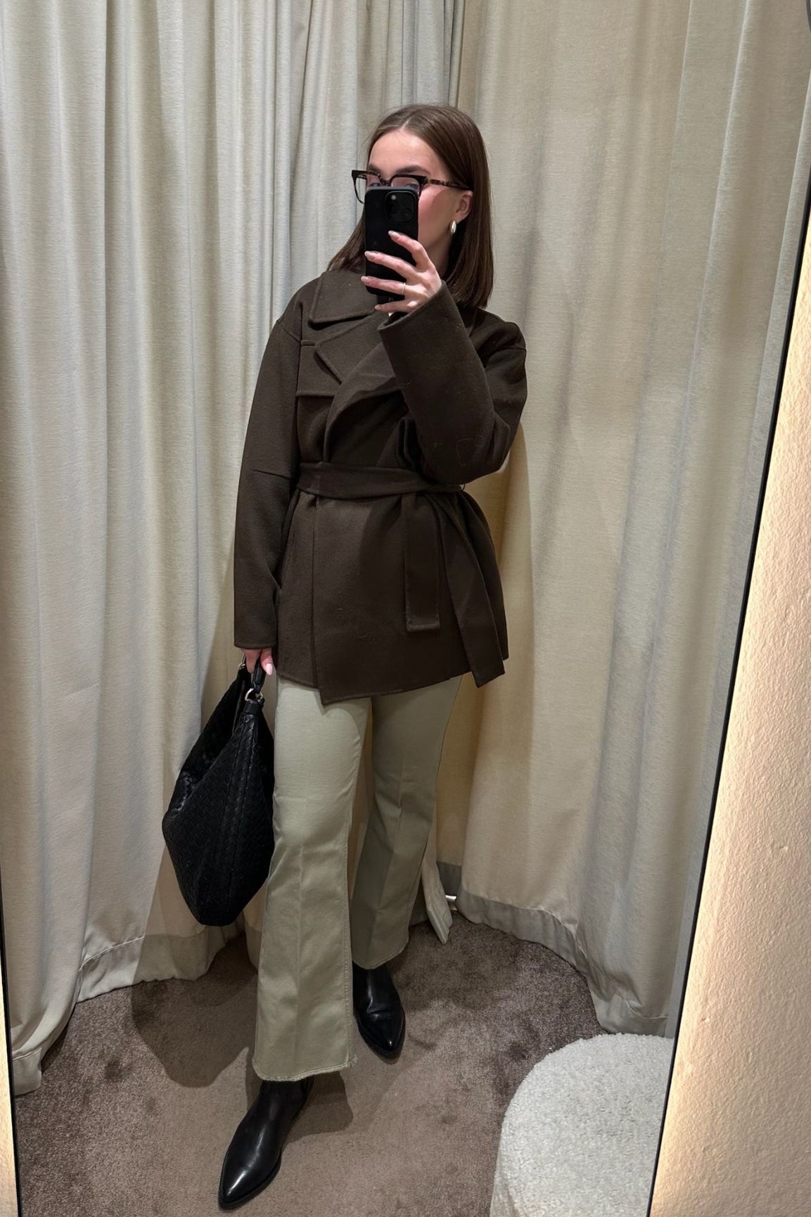 Andiata Seelia villakangastakki mokanruskea