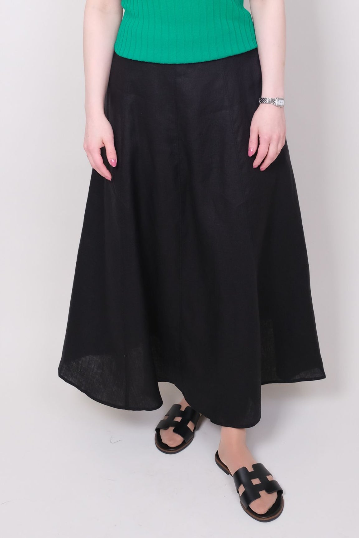 Angoor Denise pellavahame musta