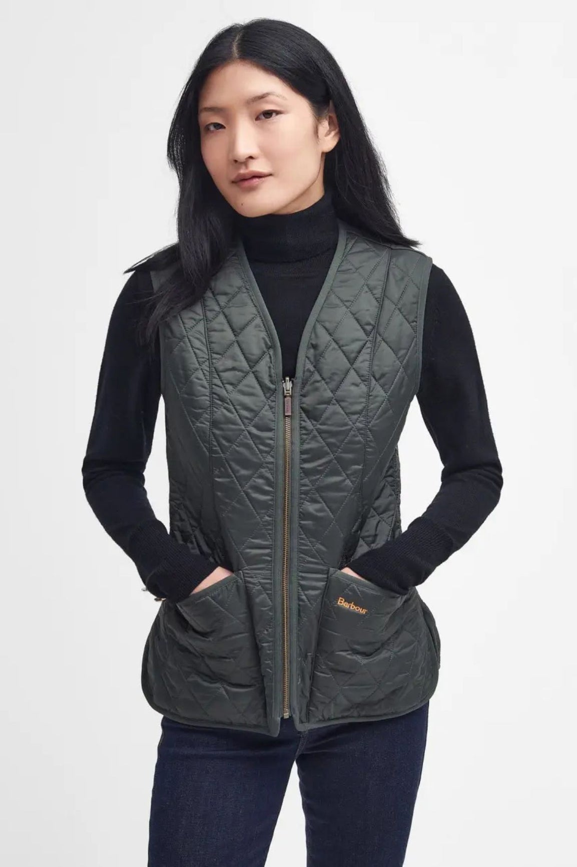 Barbour Fleece Betty Liner dark olive