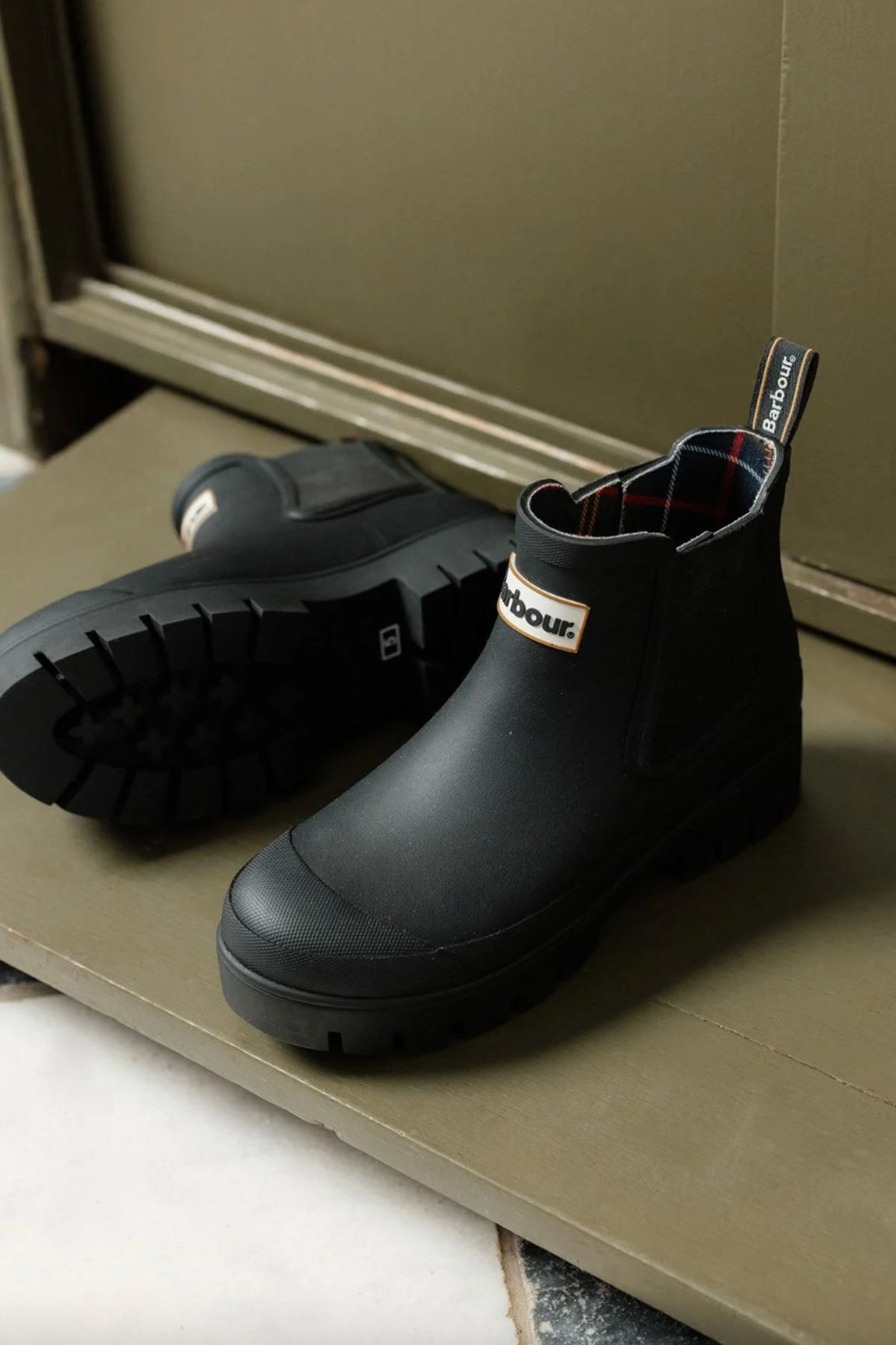 Barbour Halton kumisaappaat musta