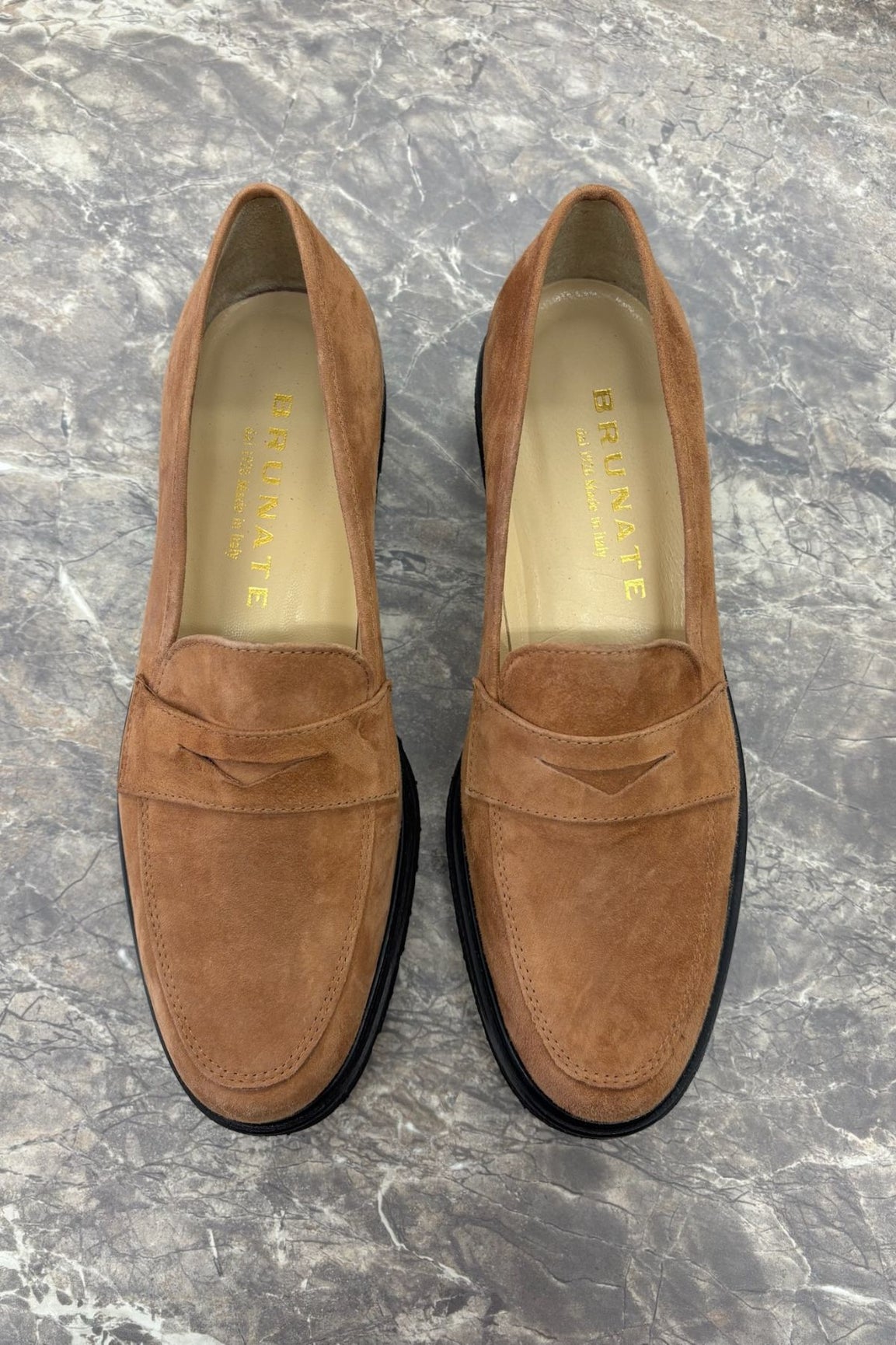 Brunate Tank loaferit camoscio cotto