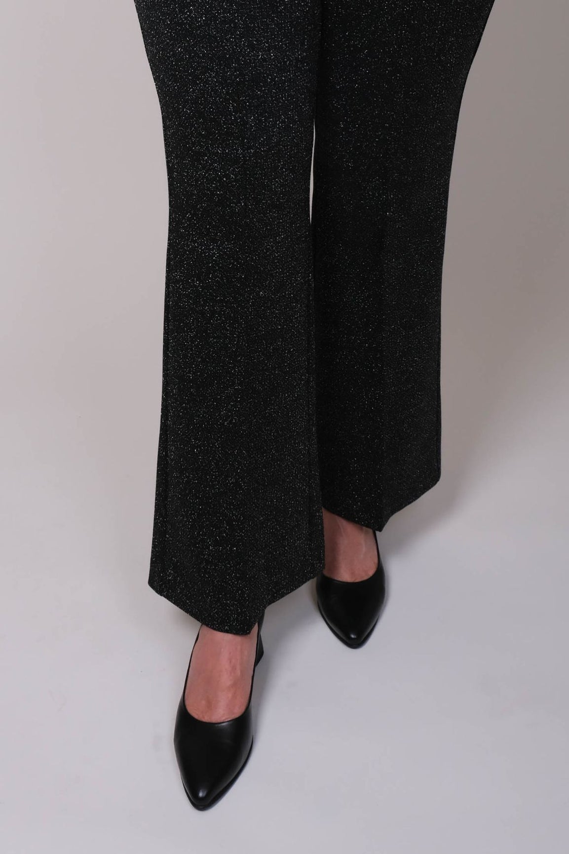 Cambio Francoise Cropped housut black silver