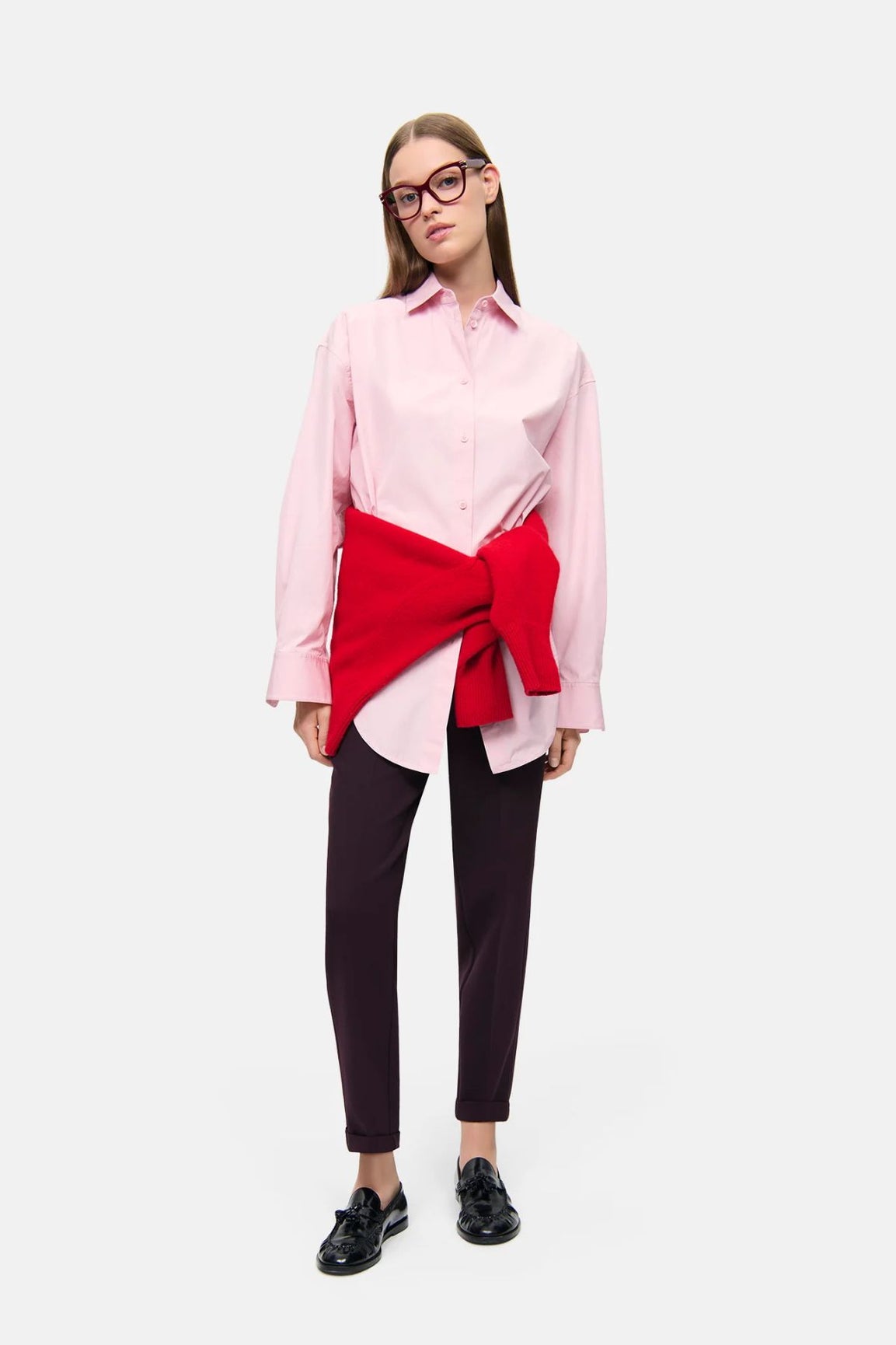 Cambio Kim housut viininpunainen