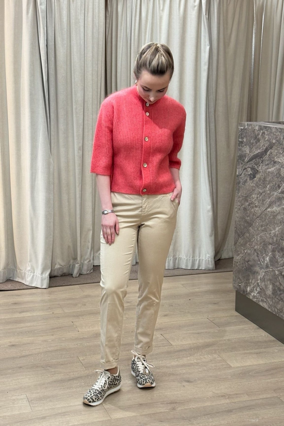 Cambio Stella chinohousut beige