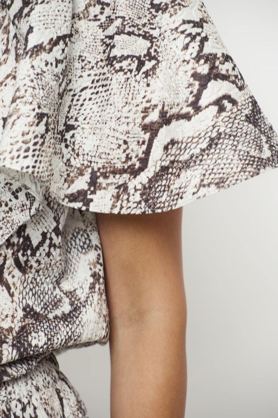 Dante6 Aire Snake Printed Cape Top