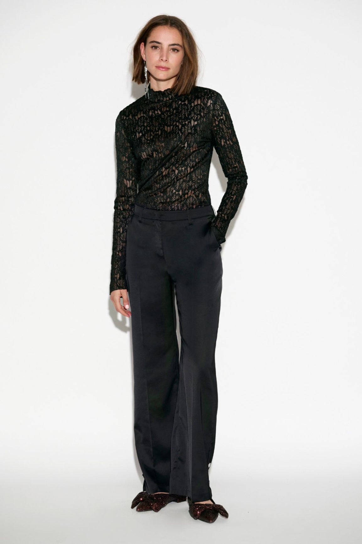 Dante6 Dunja Lace Top musta