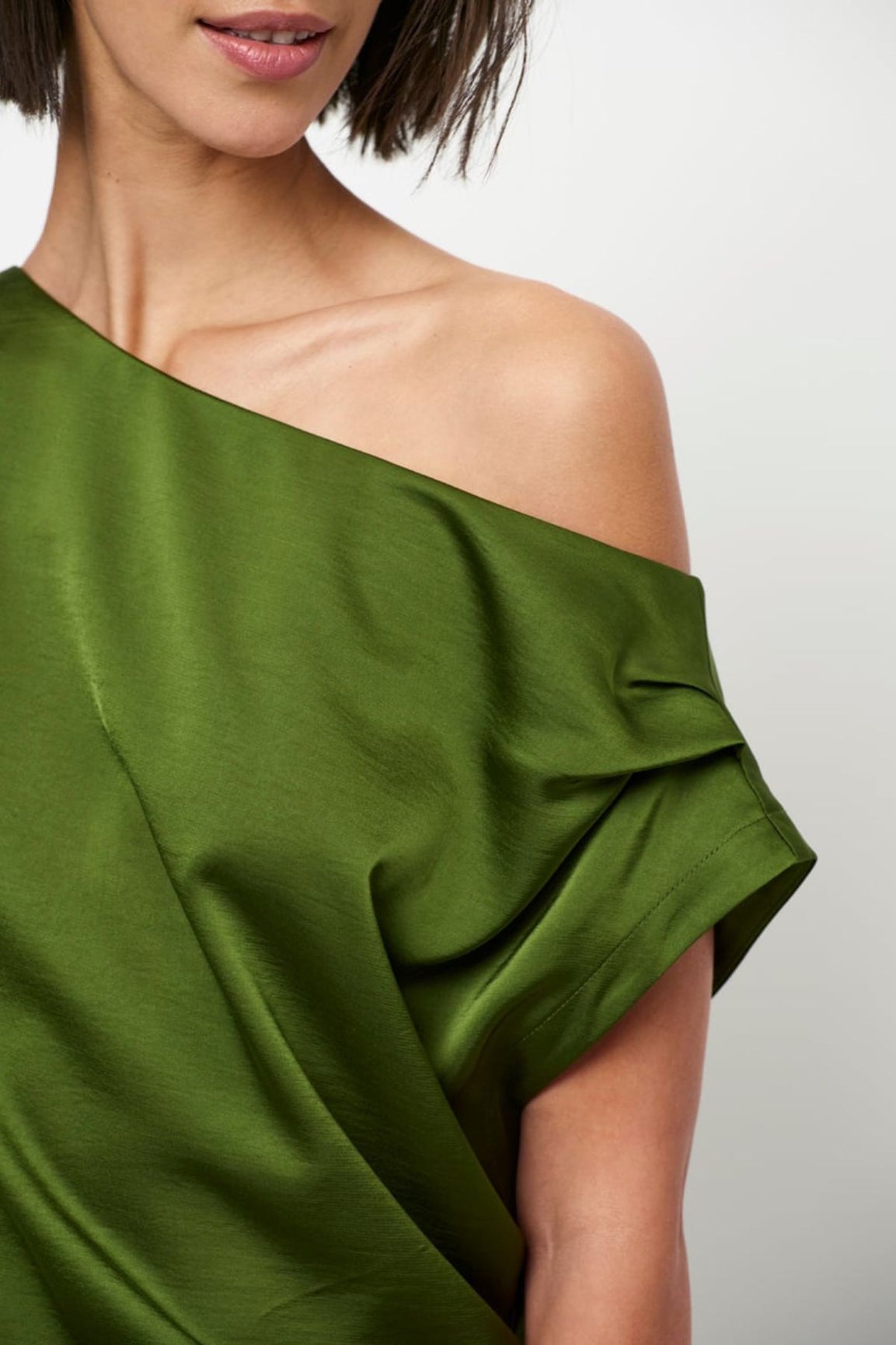 Dante6 Epic Off-shoulder Satin Maxi Dress
