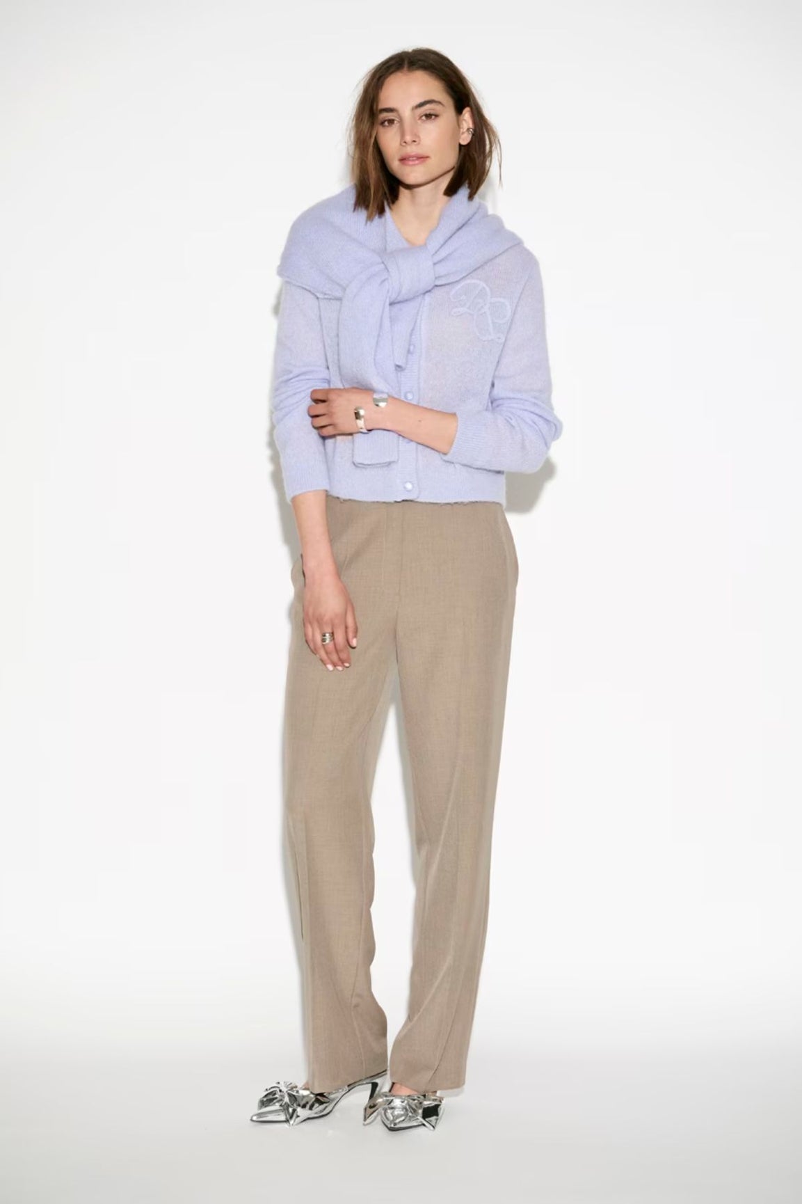 Dante6 Erin Monogram Cardigan