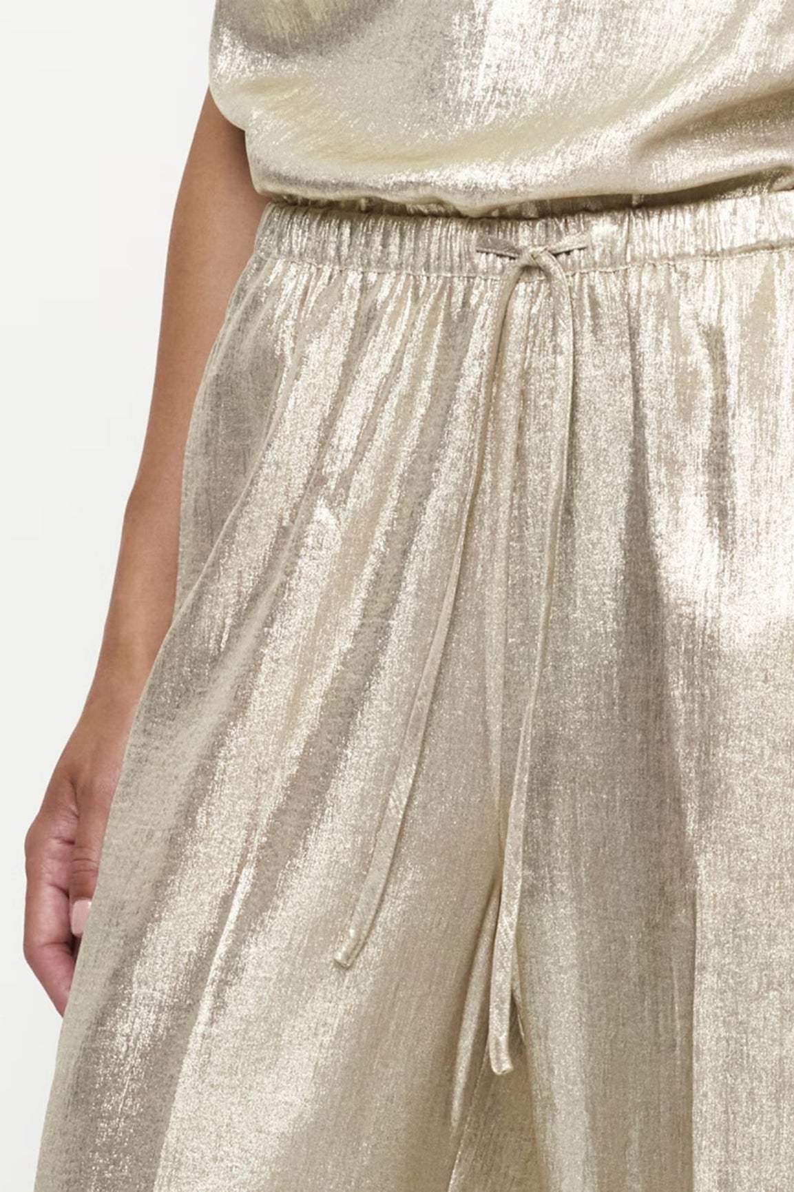 Dante6 Ido Metallic Pants porcelain beige