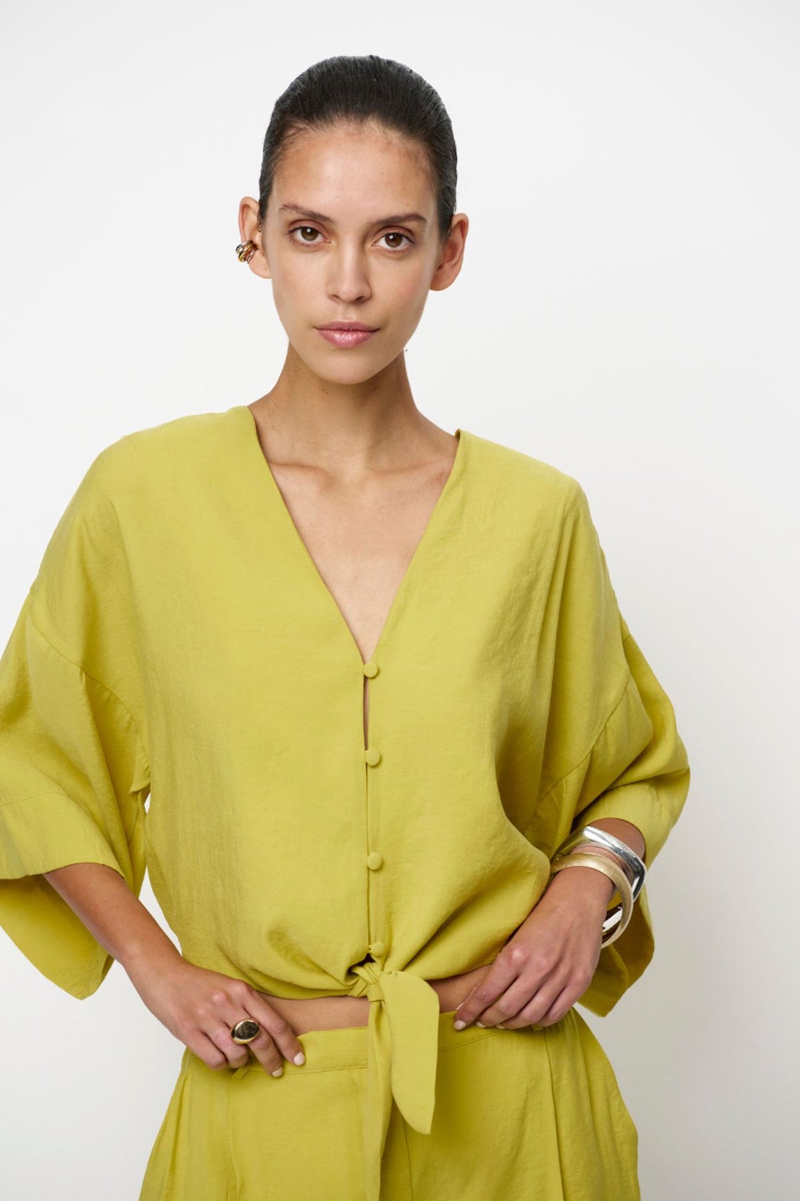 Dante6 Palou Kimono Top solarlime