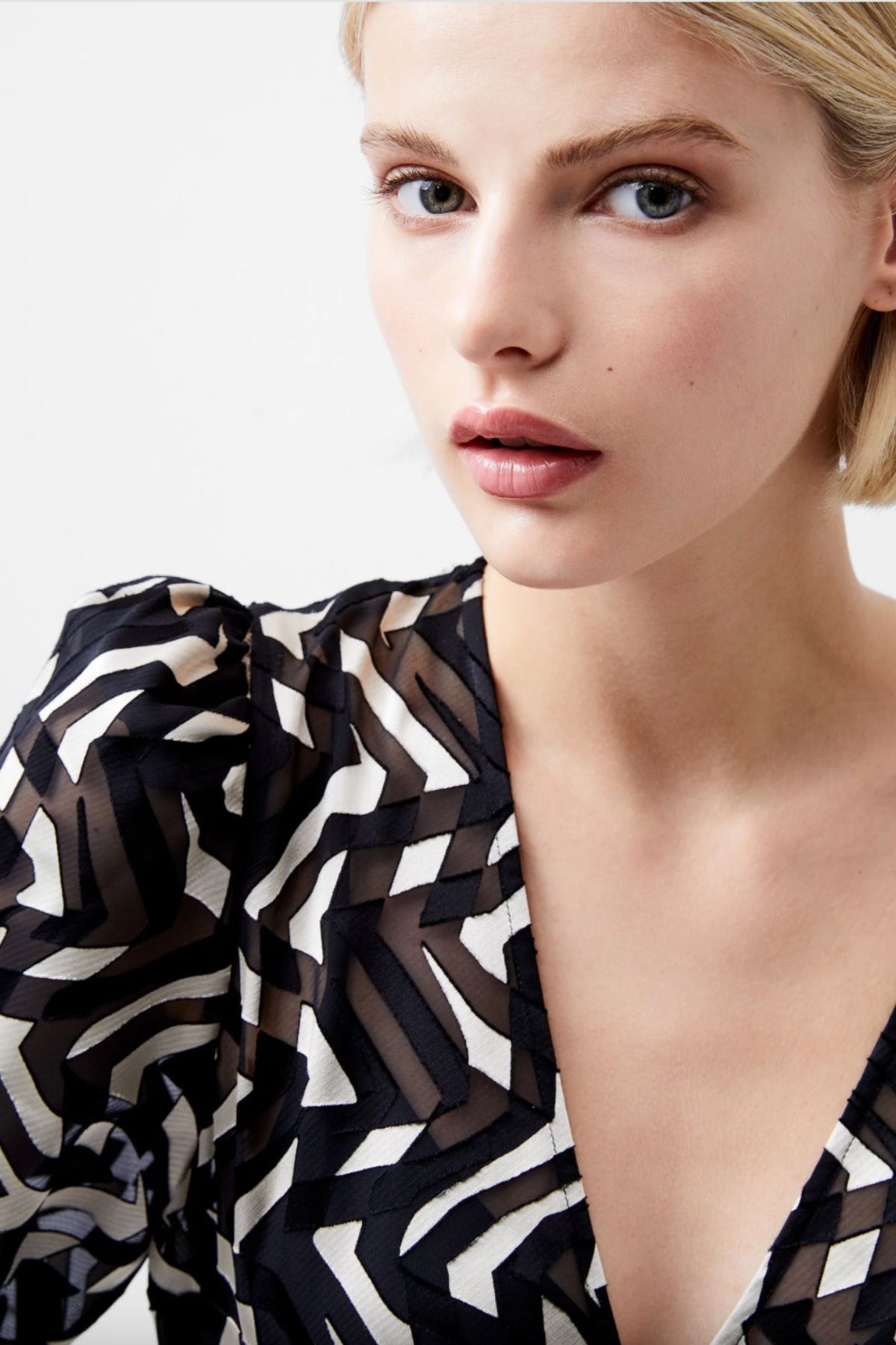 FRENCH CONNECTION Diandra Satin Devore Maxi Dress