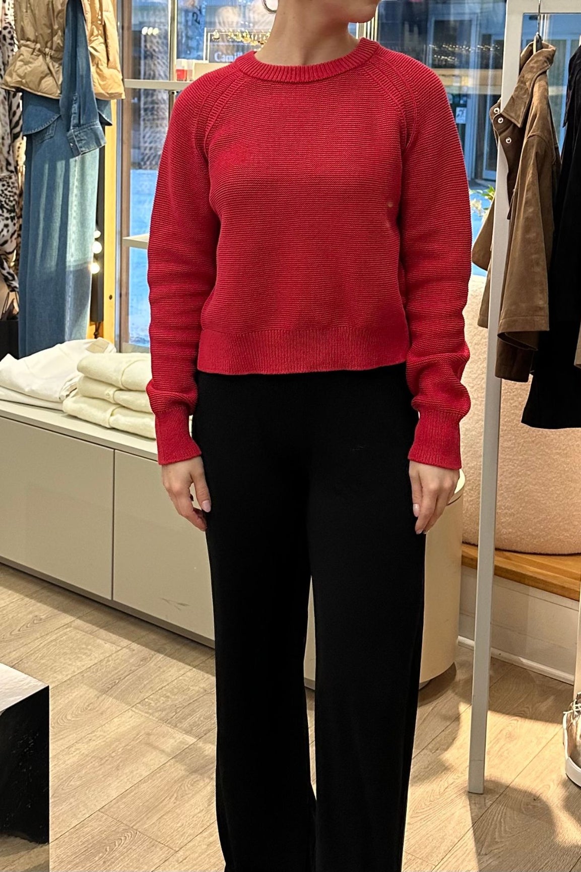 French Connection Lily Mozart Jumper watermelon red