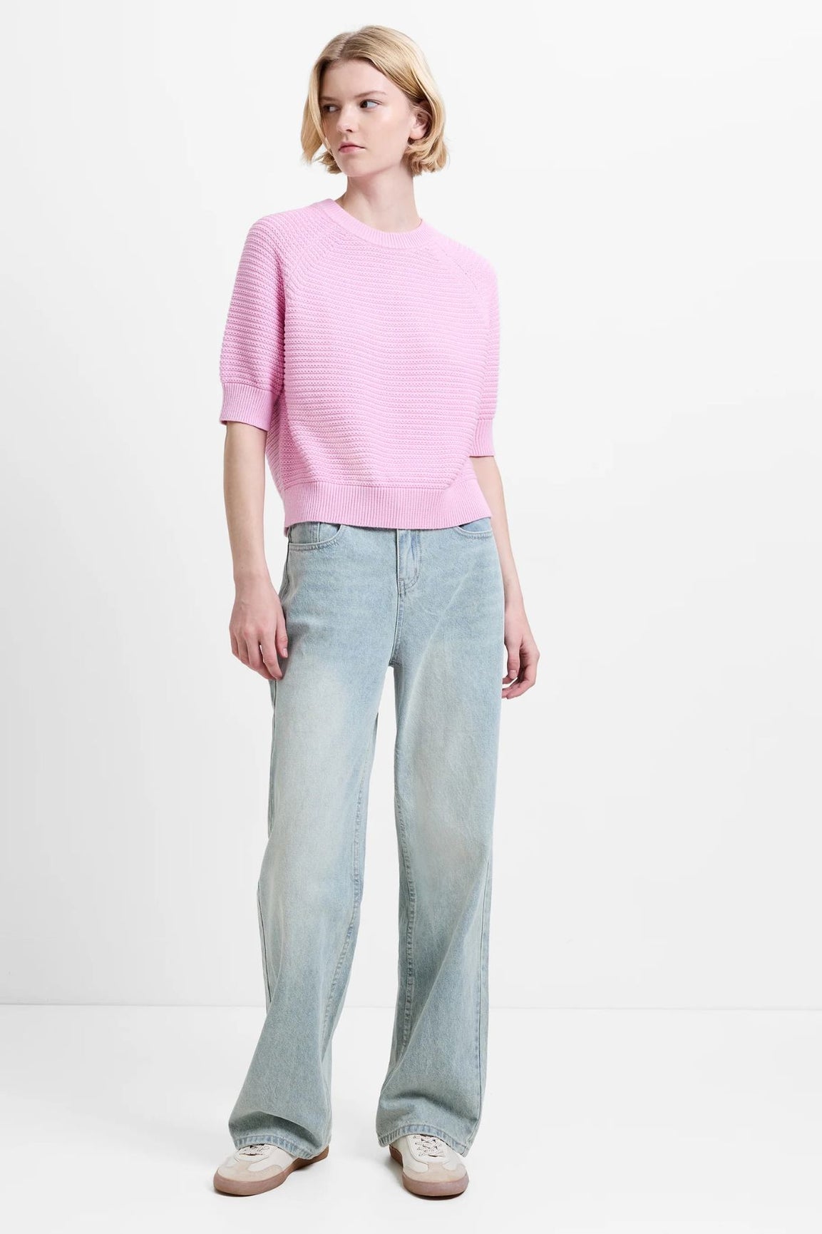 French Connection Lily Mozart Short Sleeve light french pink
