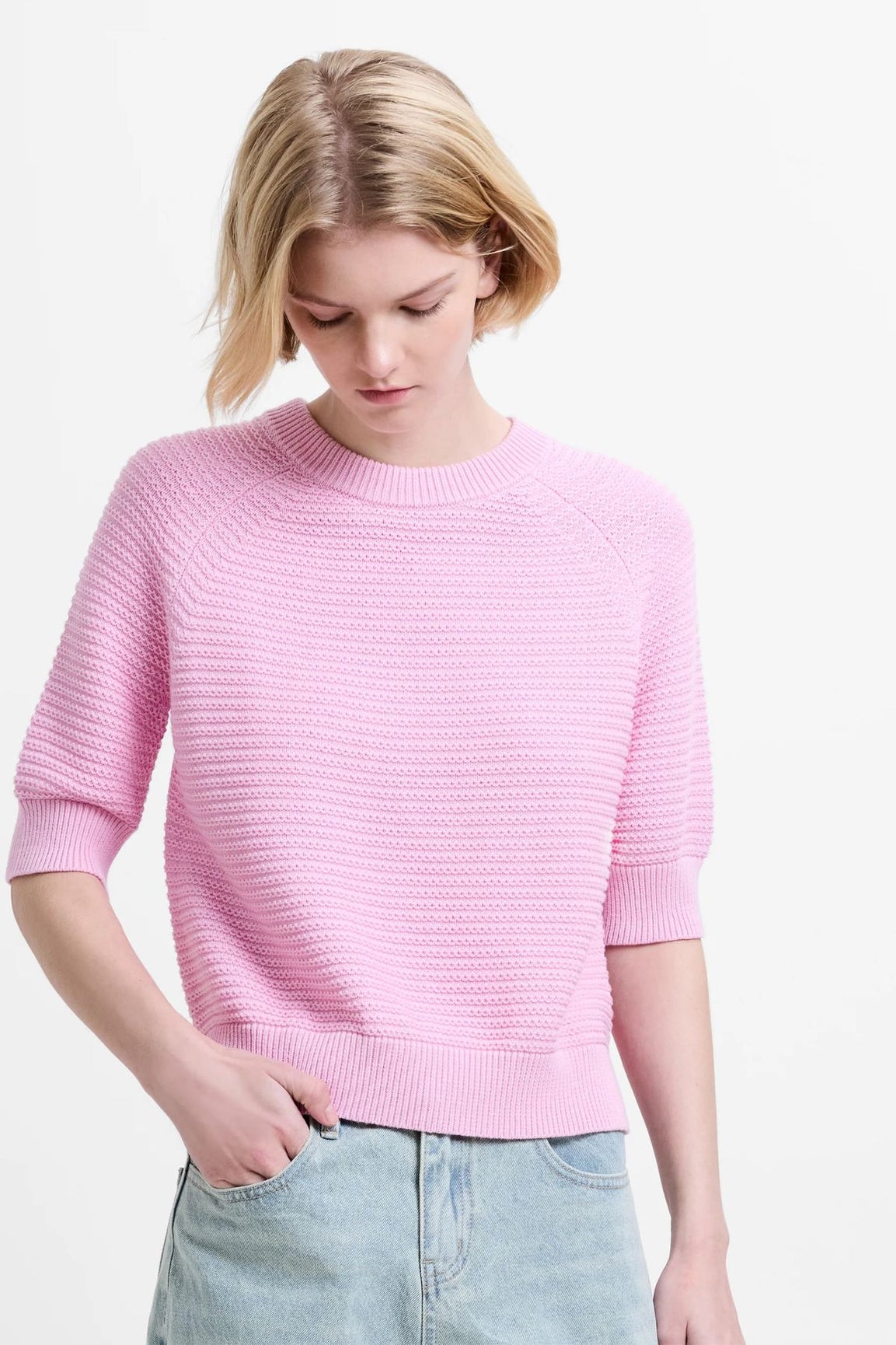 French Connection Lily Mozart Short Sleeve light french pink