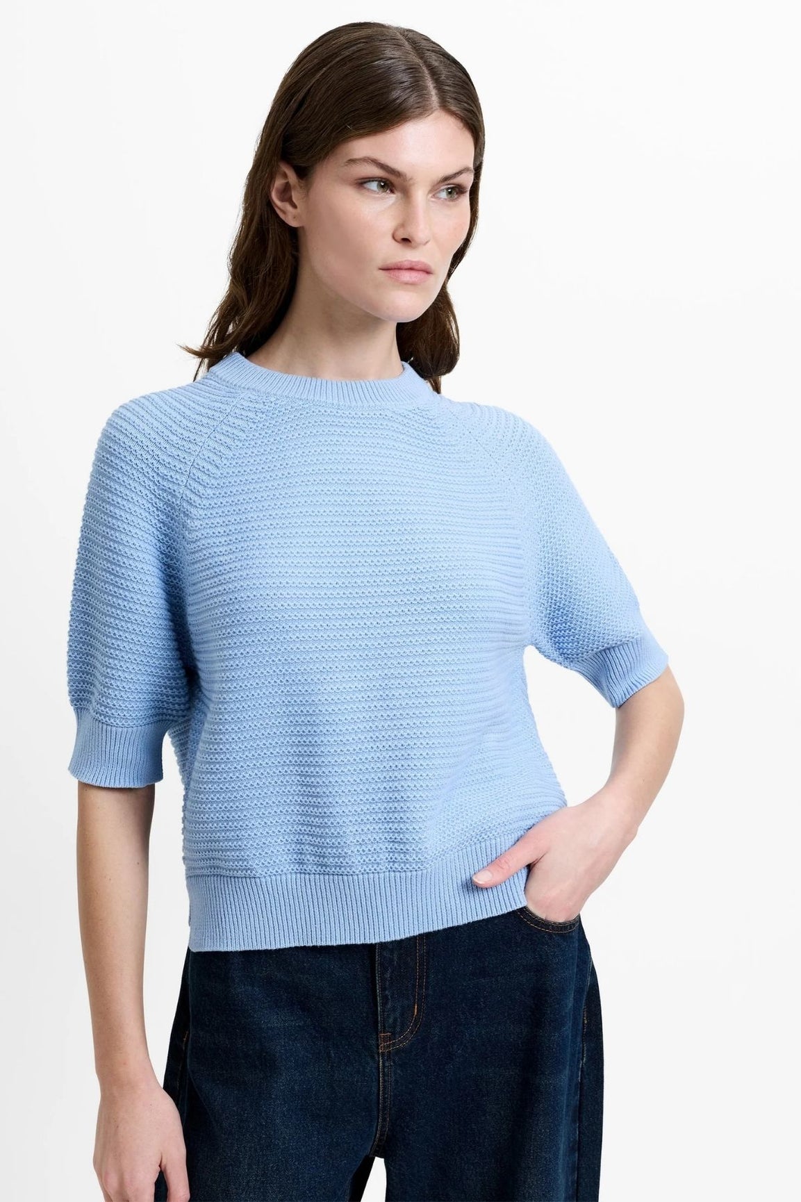 French Connection Lily Mozart Short Sleeve pretty blue