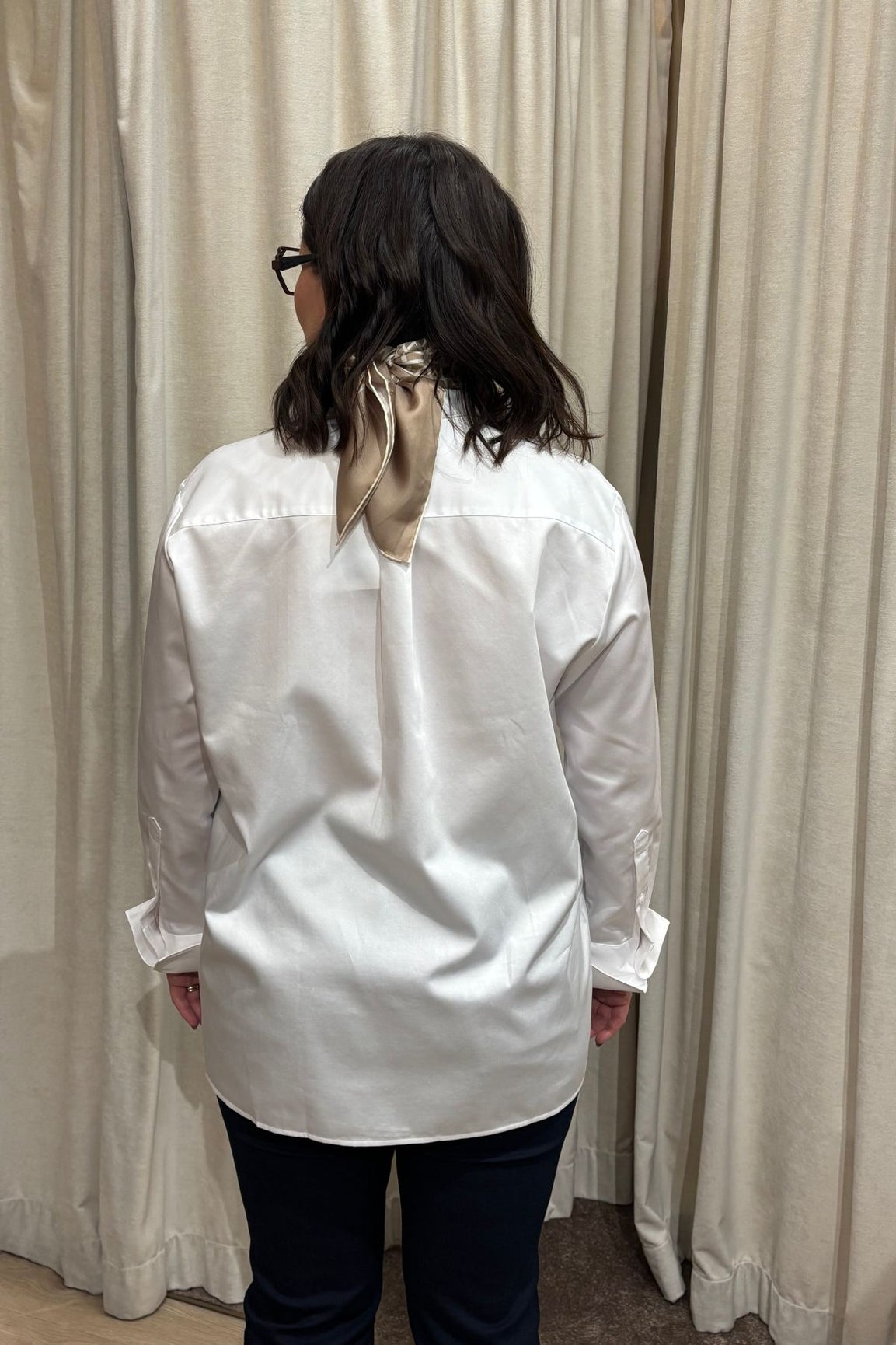 GANT Rel Cotton Satin Tuxedo Shirt