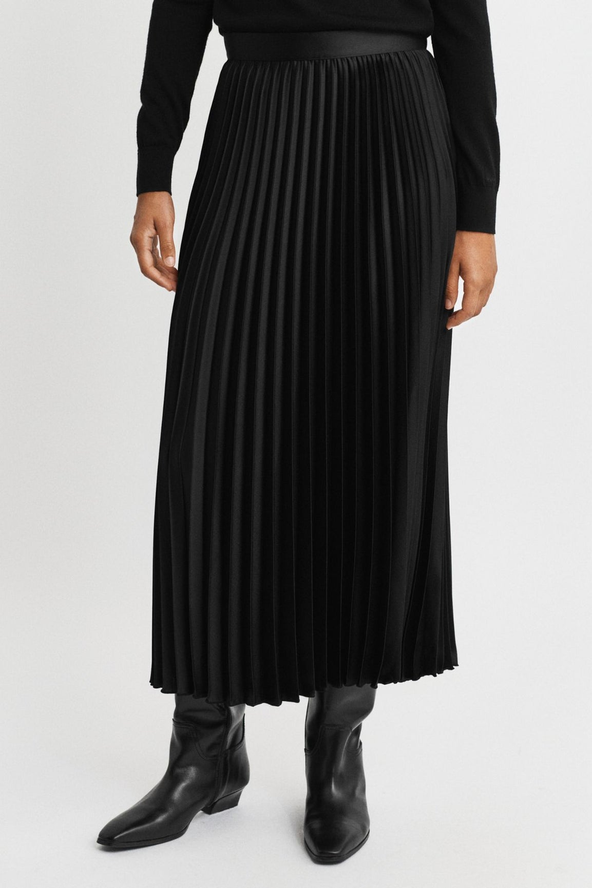 GANT Satiininen vekkihame musta