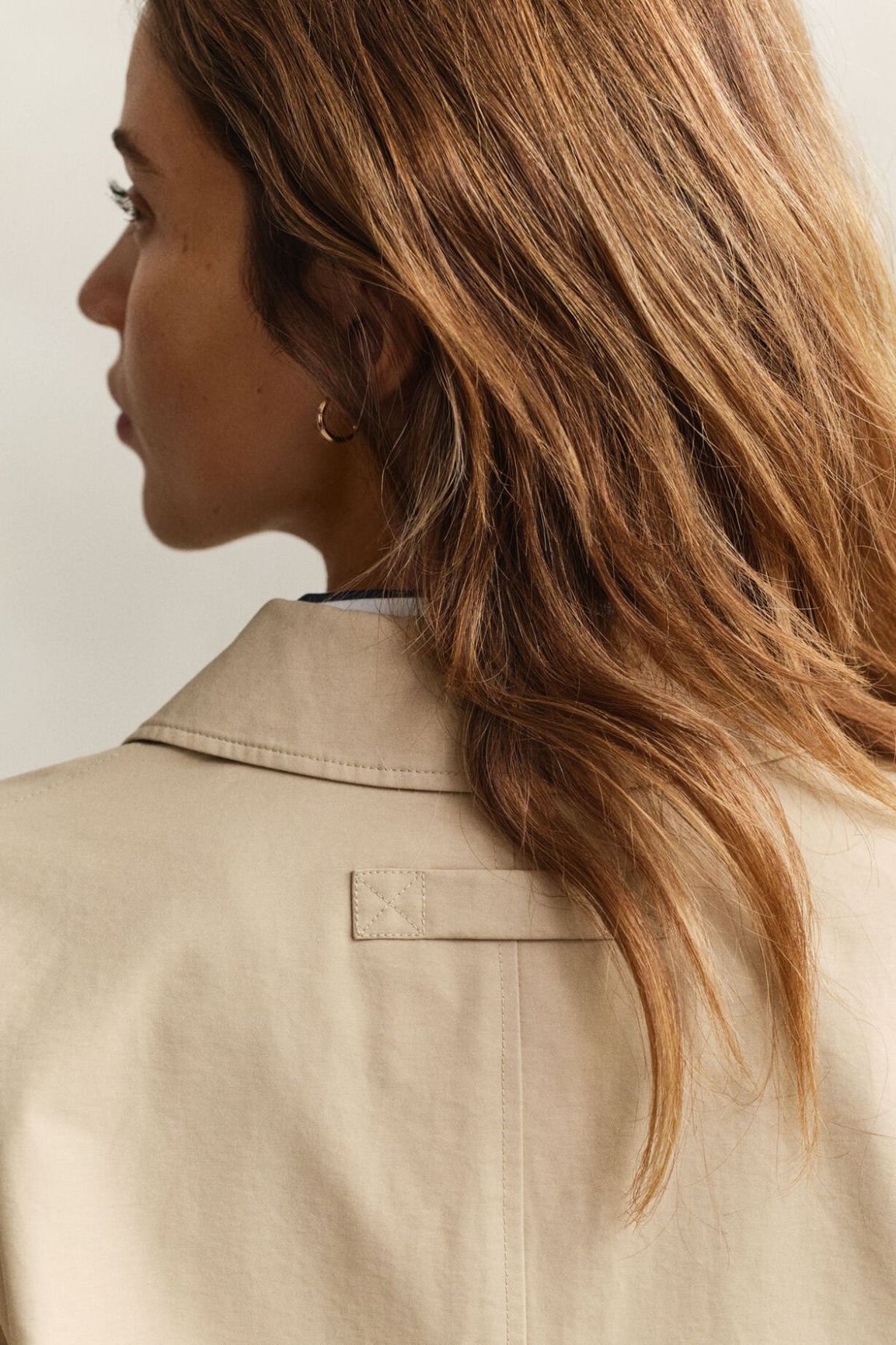 GANT Short Car Coat oat beige