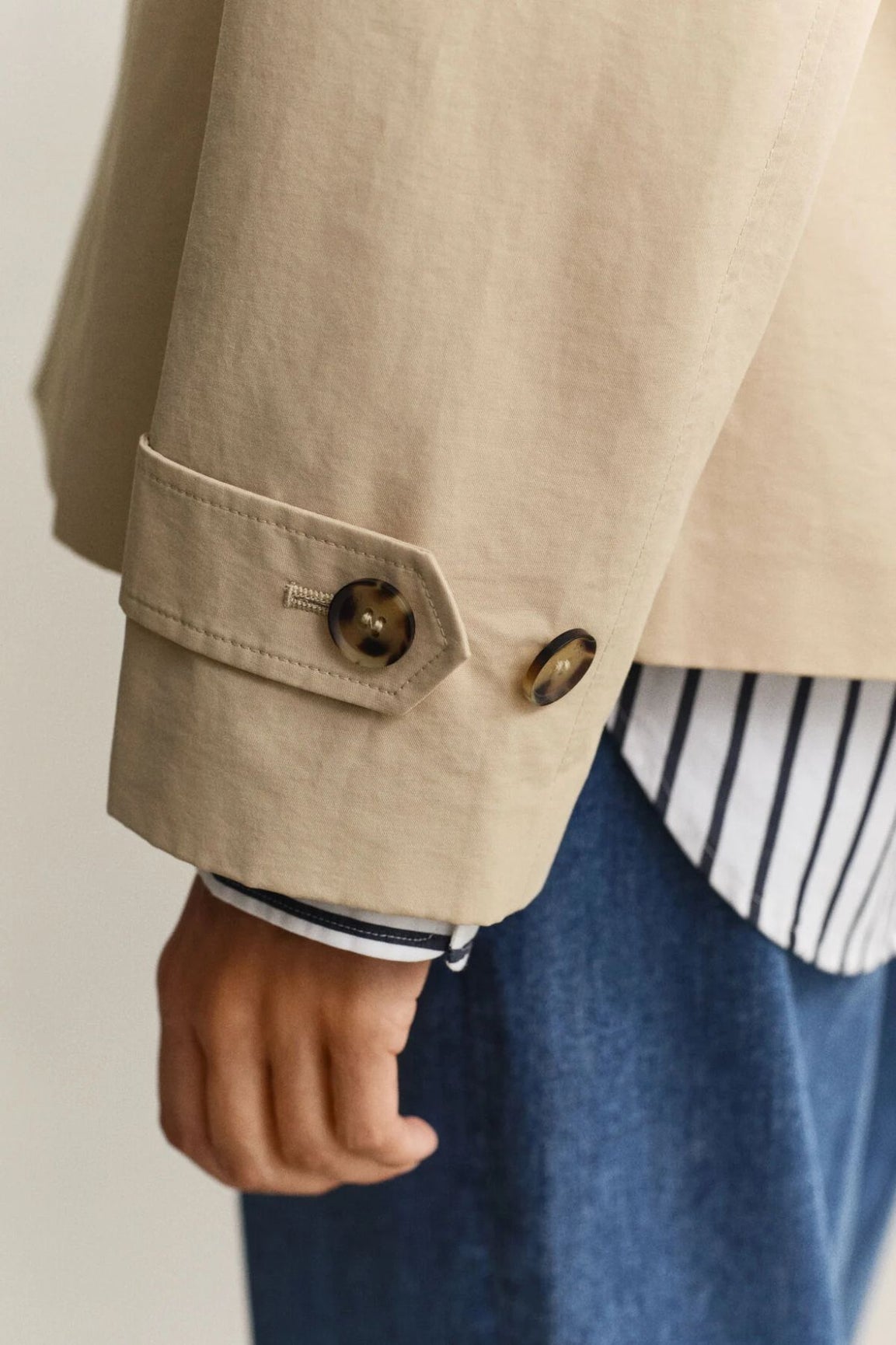 GANT Short Car Coat oat beige
