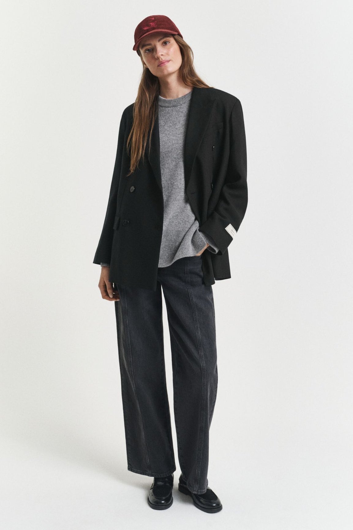 GANT Soft Wool Lounge C-neck harmaa