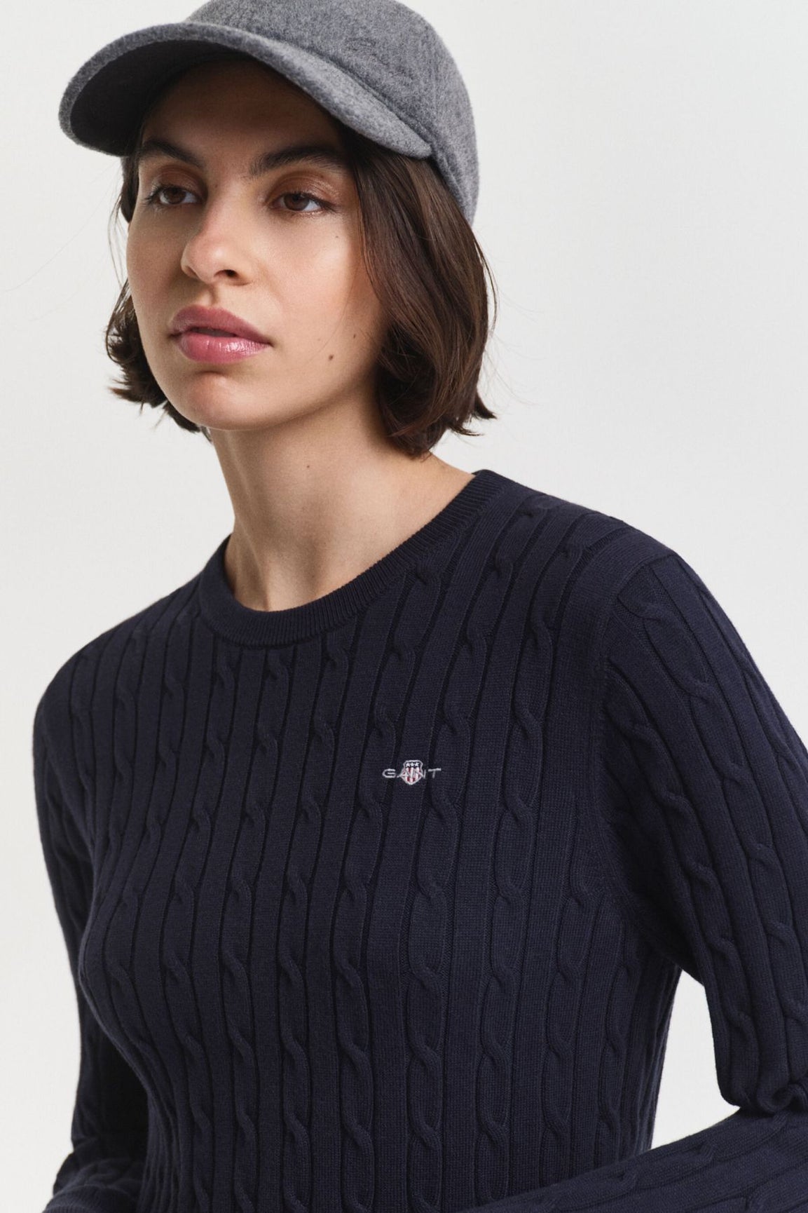 GANT Palmikkoneulemekko tummansininen