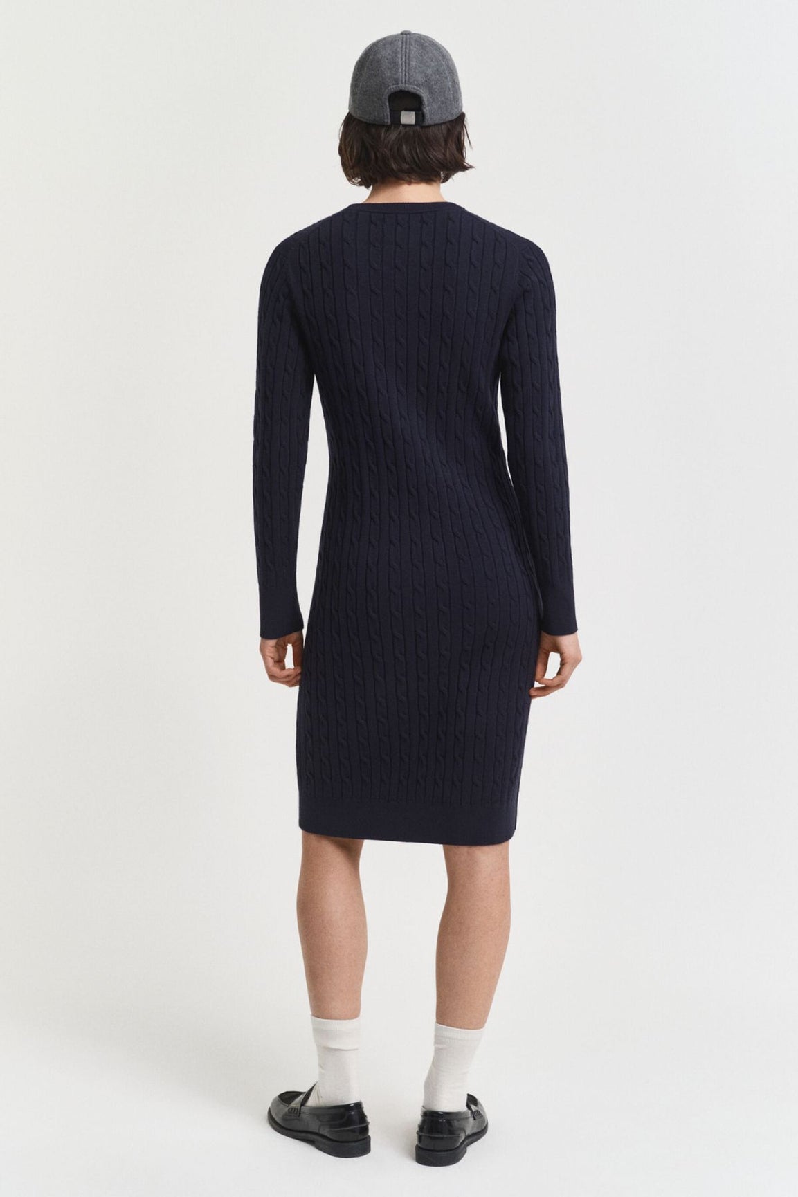 GANT Palmikkoneulemekko tummansininen