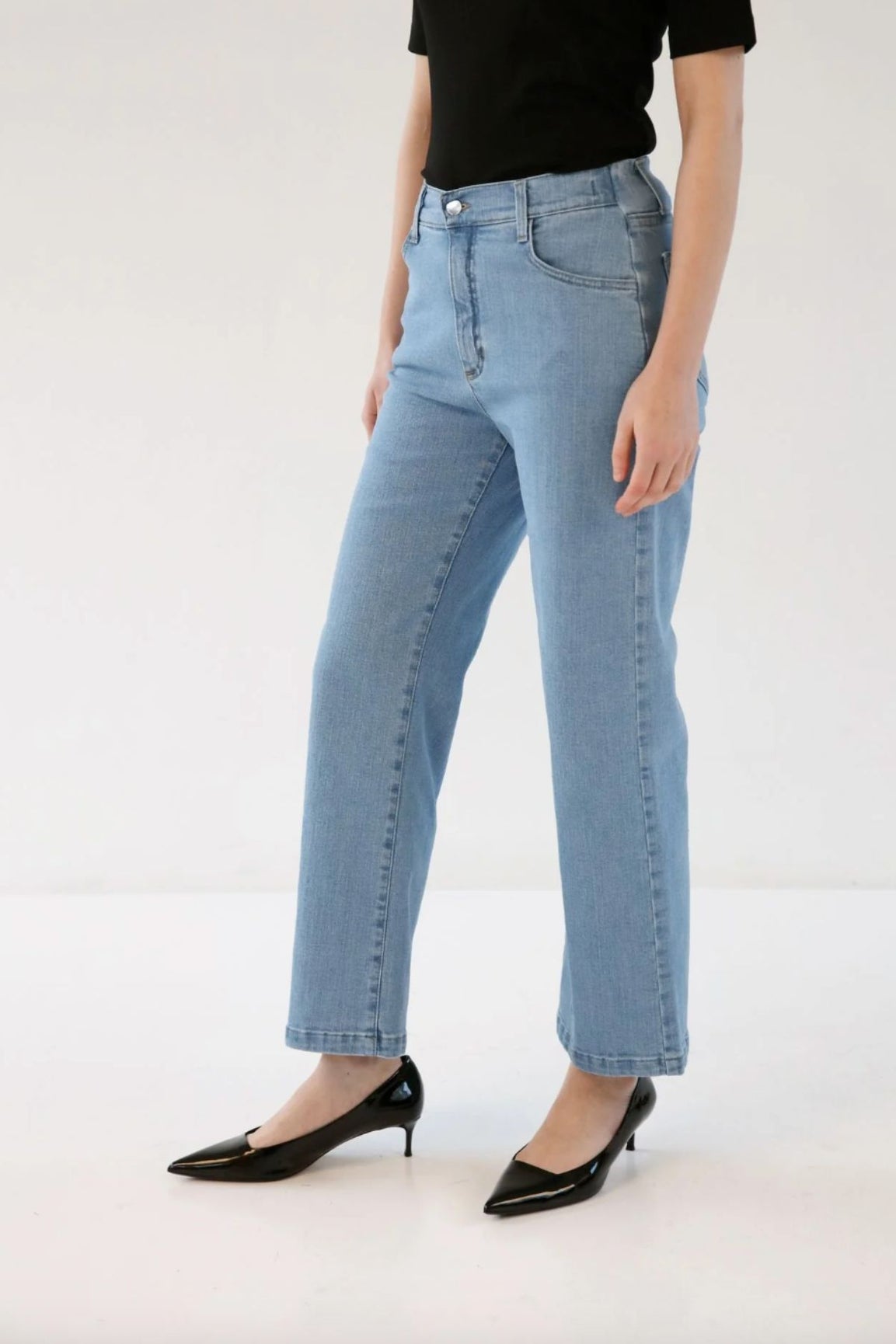 Gauhar Denim Wide faded blue