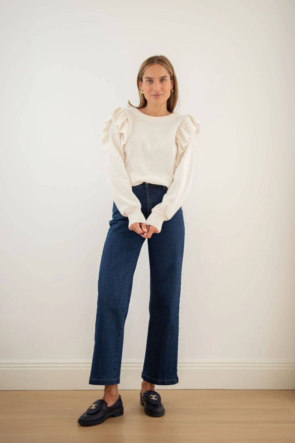 Gauhar Denim Wide 28'' farkut tummansininen