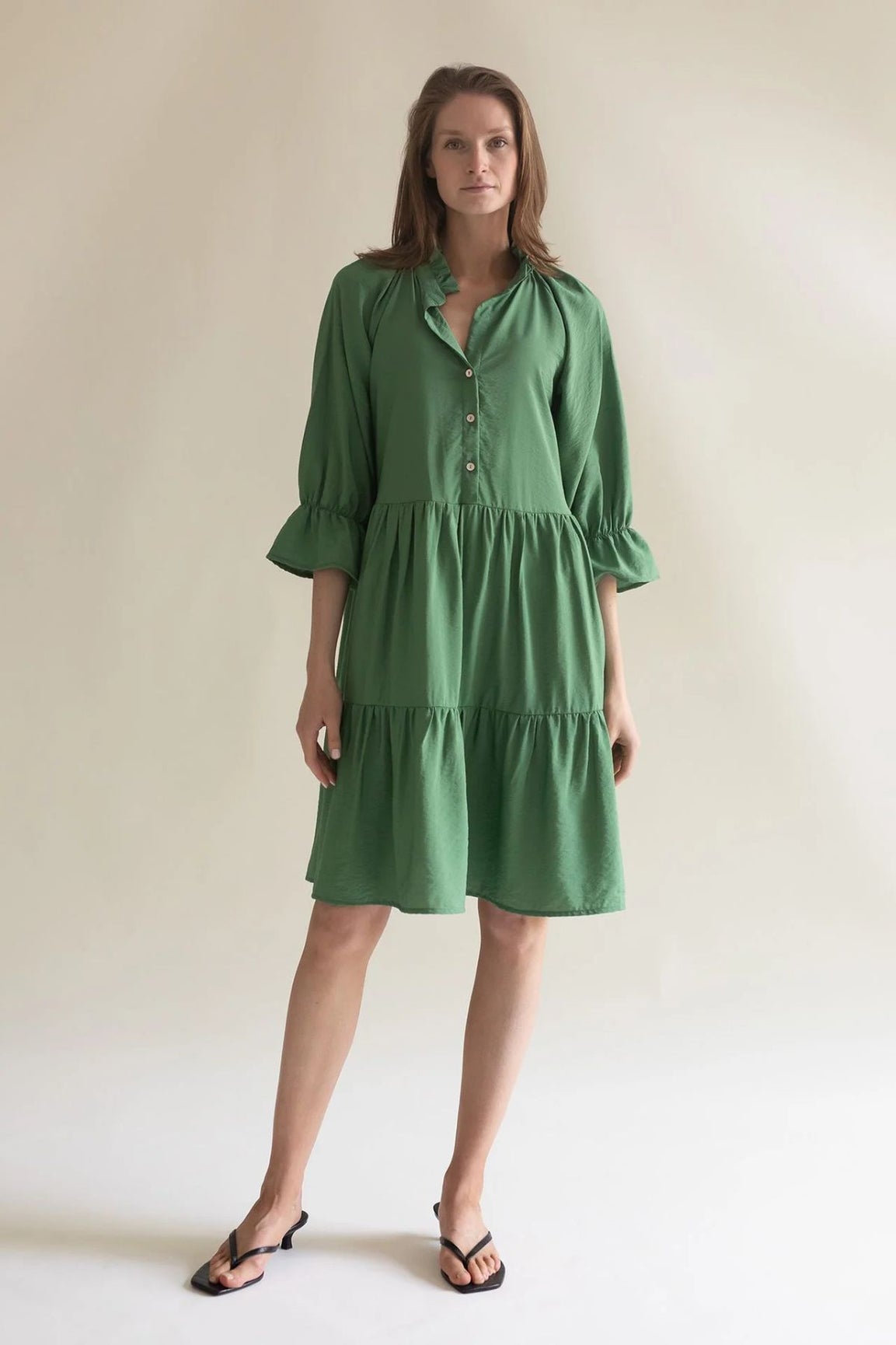 Gauhar Helsinki Ruffled Dress meadow