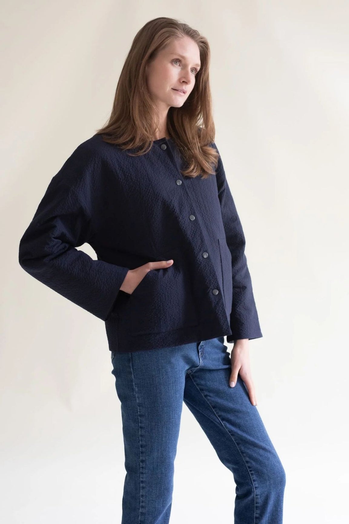 Gauhar Helsinki Topattu takki navy