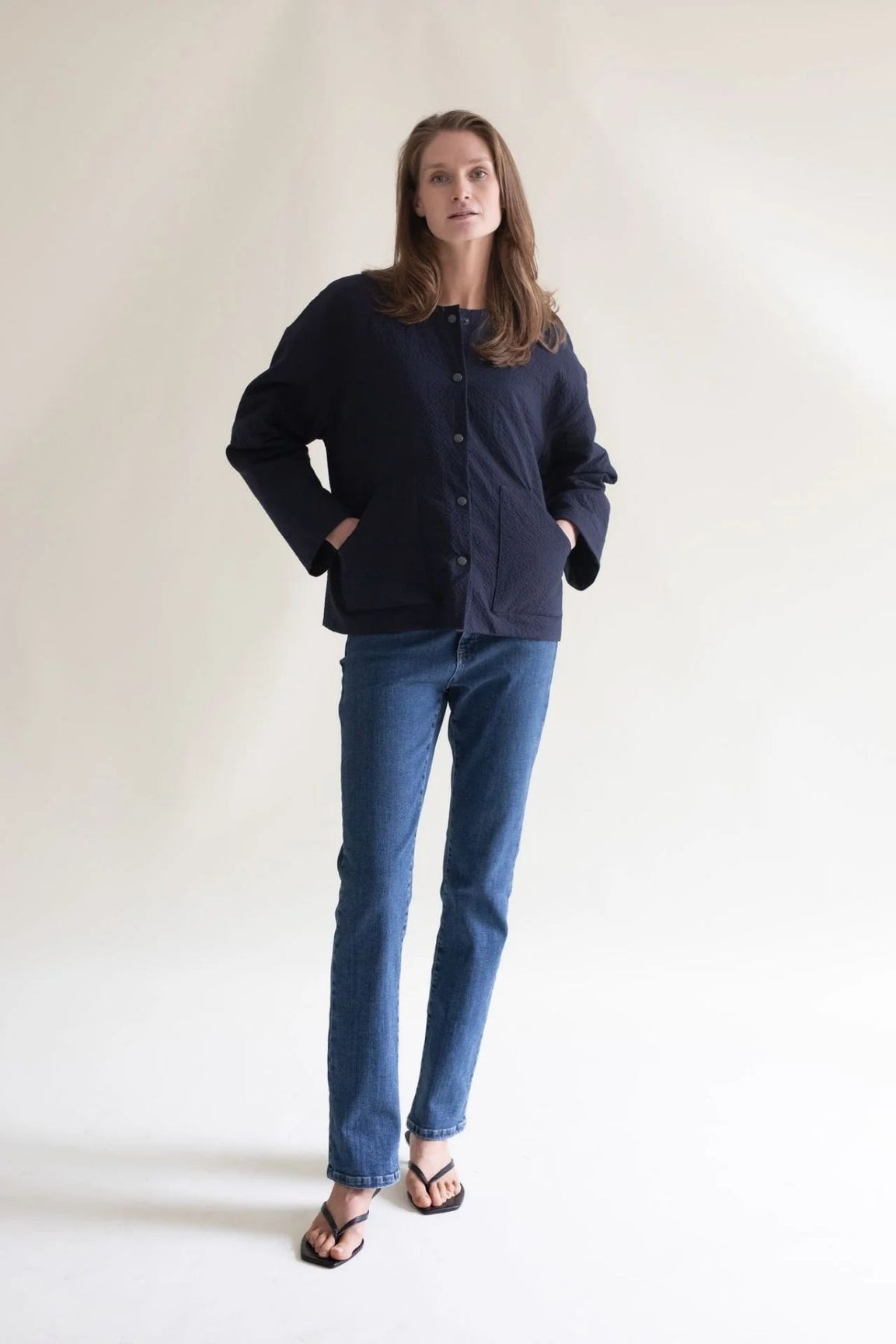 Gauhar Helsinki Topattu takki navy