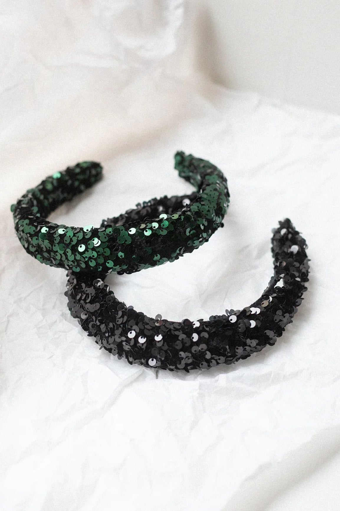 Gauhar paljettihiuspanta vihre&auml;