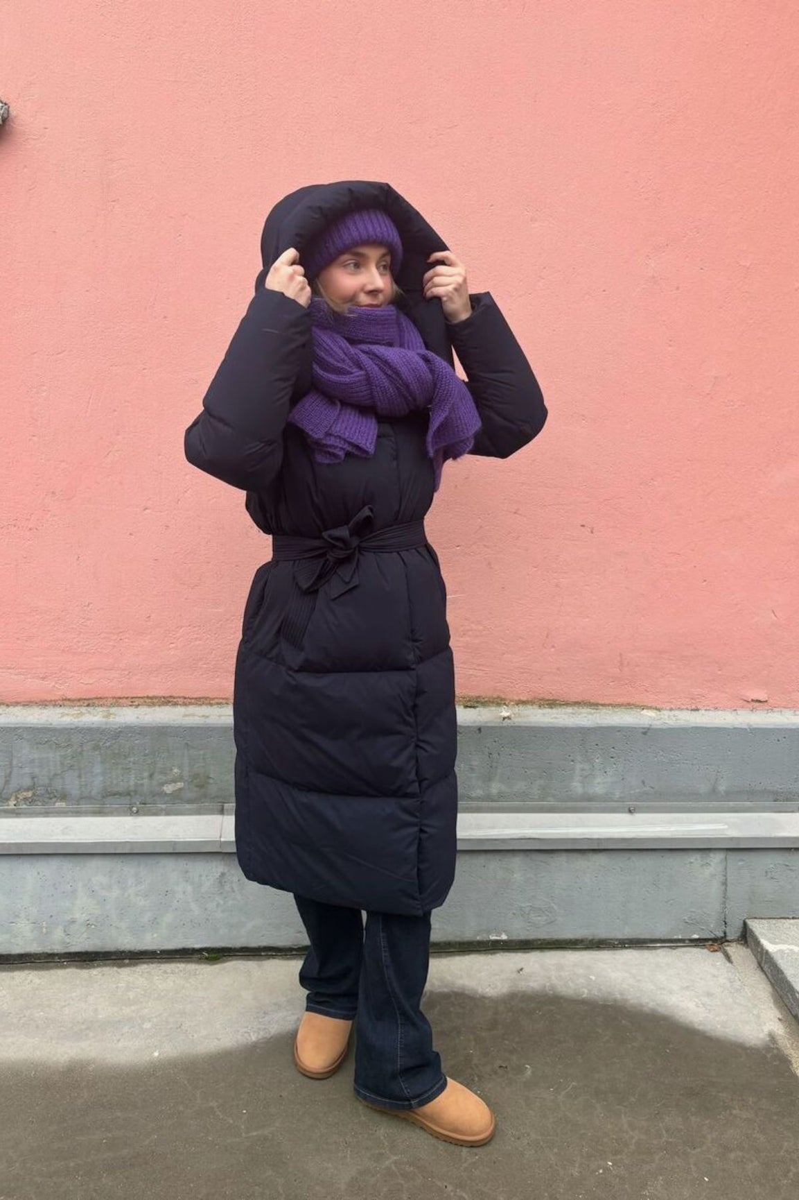 HETREG&Oacute; Valery untuvatakki tummansininen