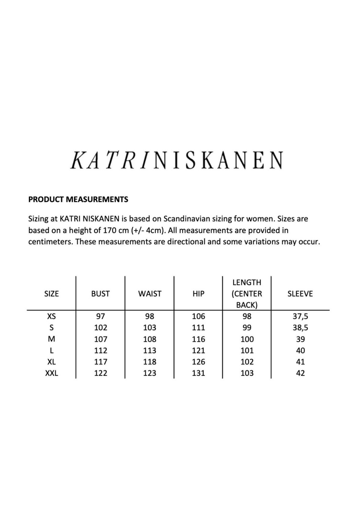 KATRI NISKANEN Usma mekko musta