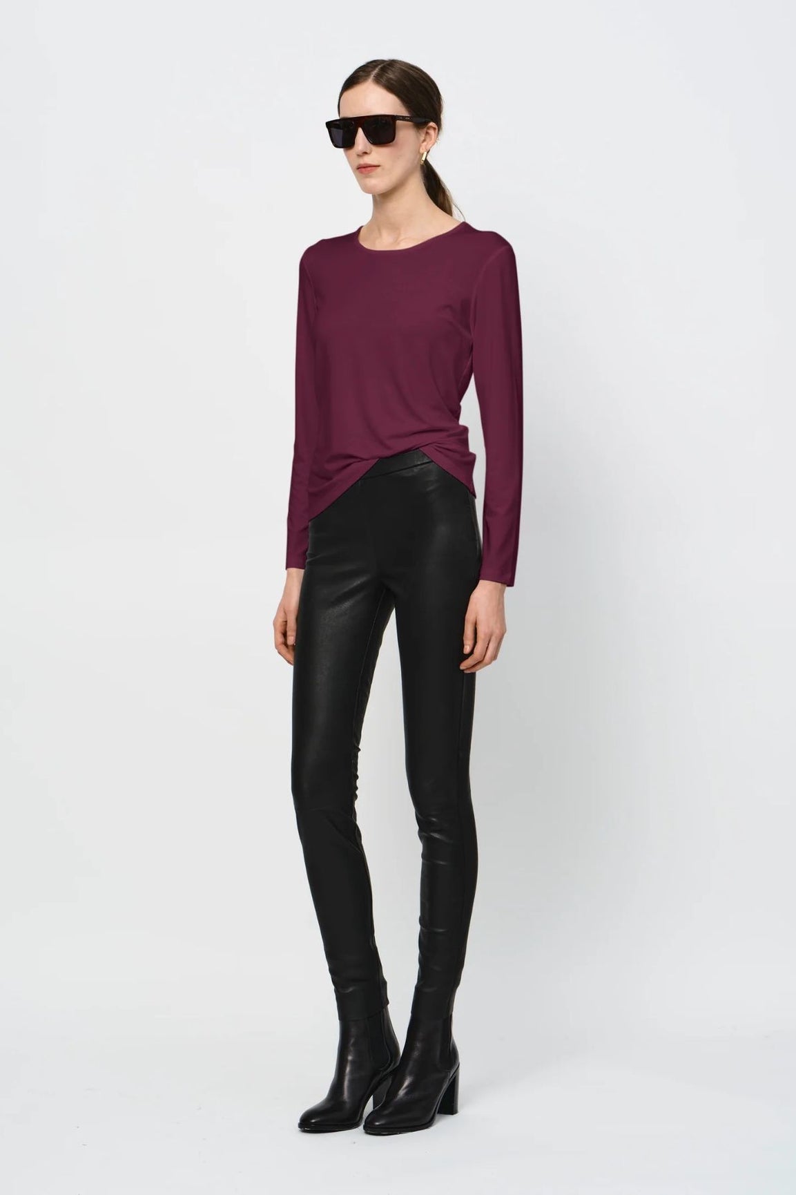 LaSalle pitk&auml;hihainen paita purple