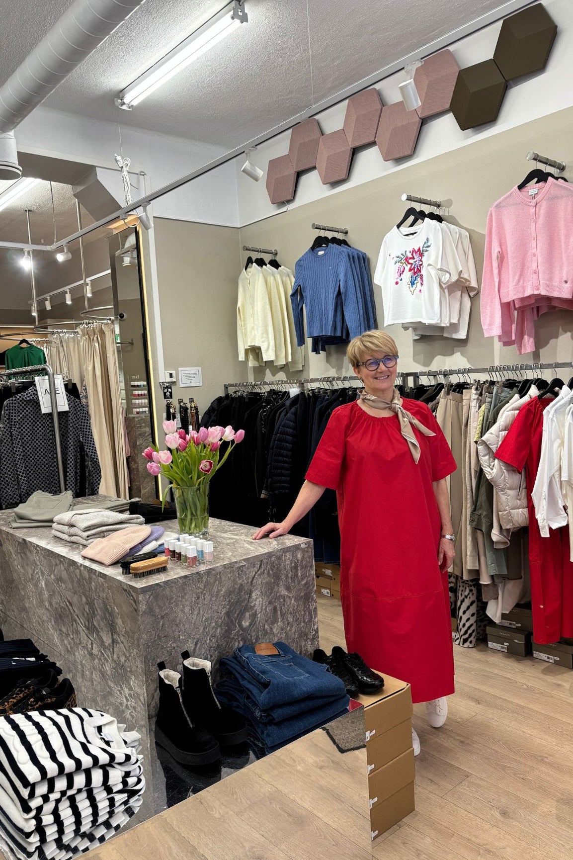 LaSalle Two-Tone mekko punainen